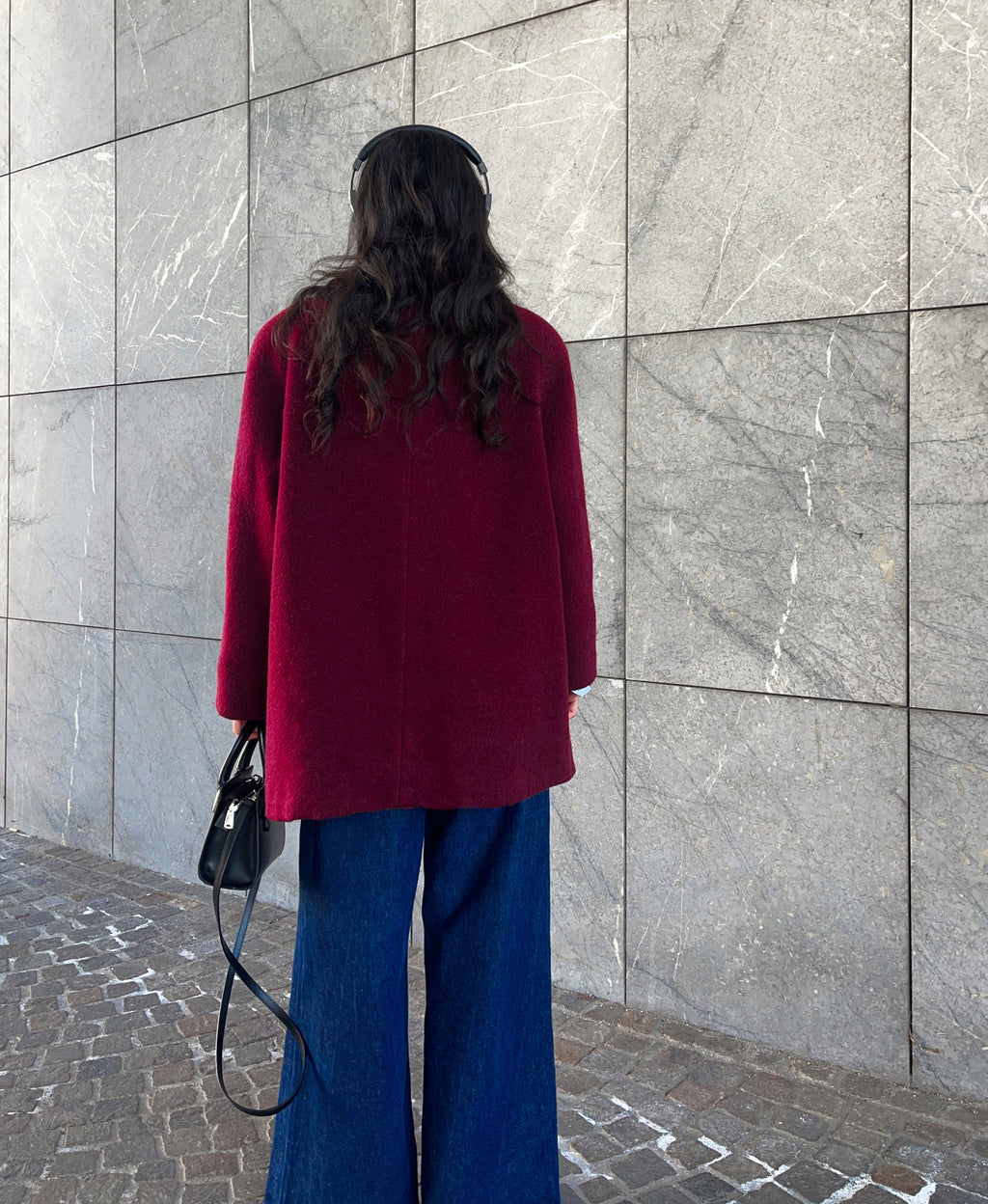 Burgundy VINTAGE short coat