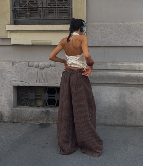 100% linen trousers