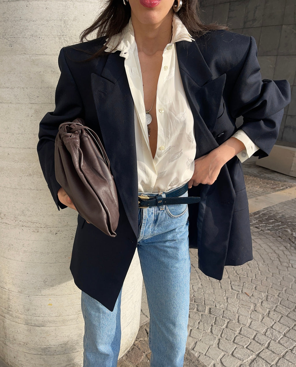 Triple collar Silk shirt