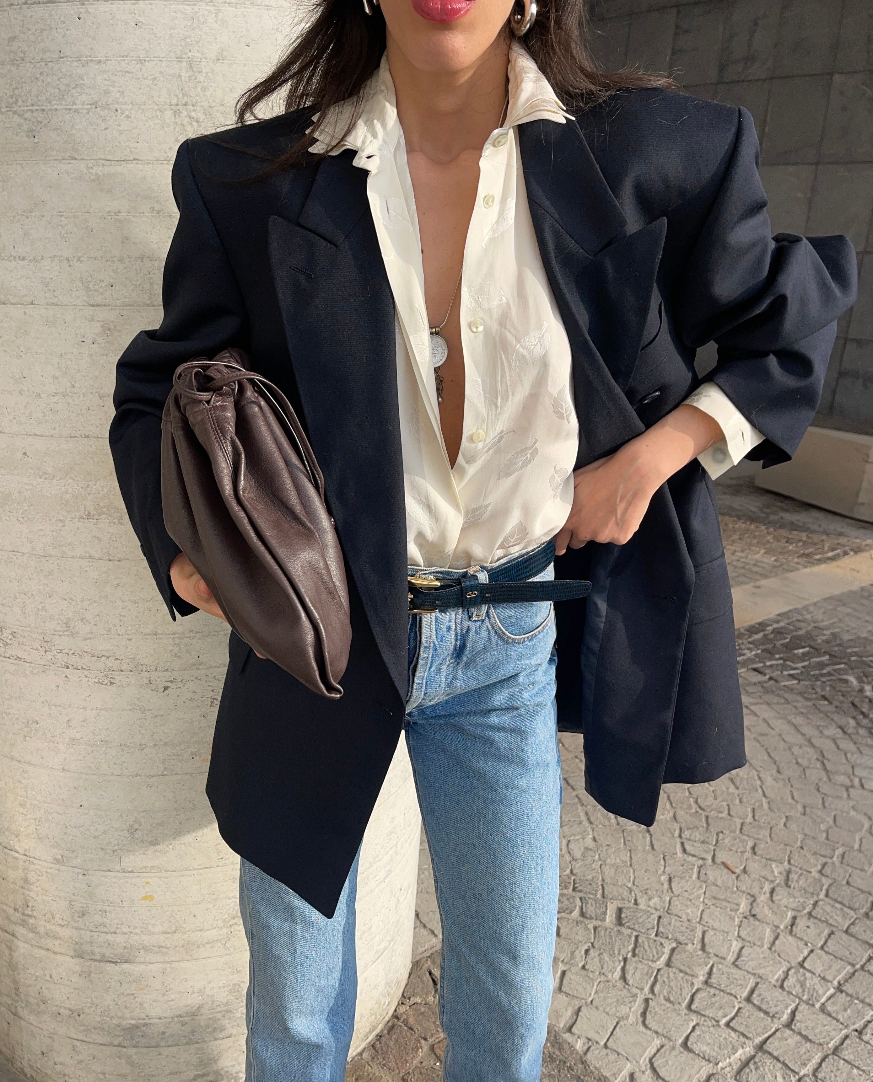 Triple collar Silk shirt