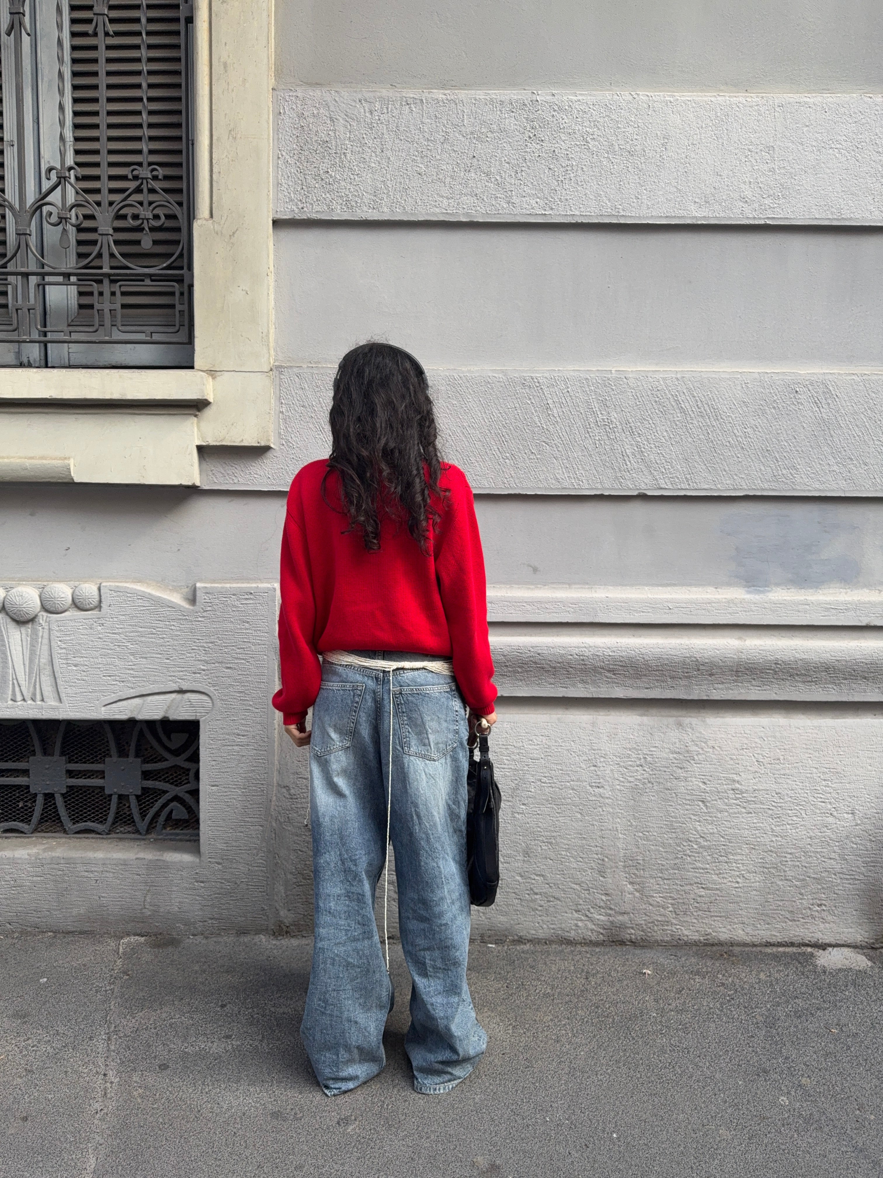 cardigan rosso 100% cotton
