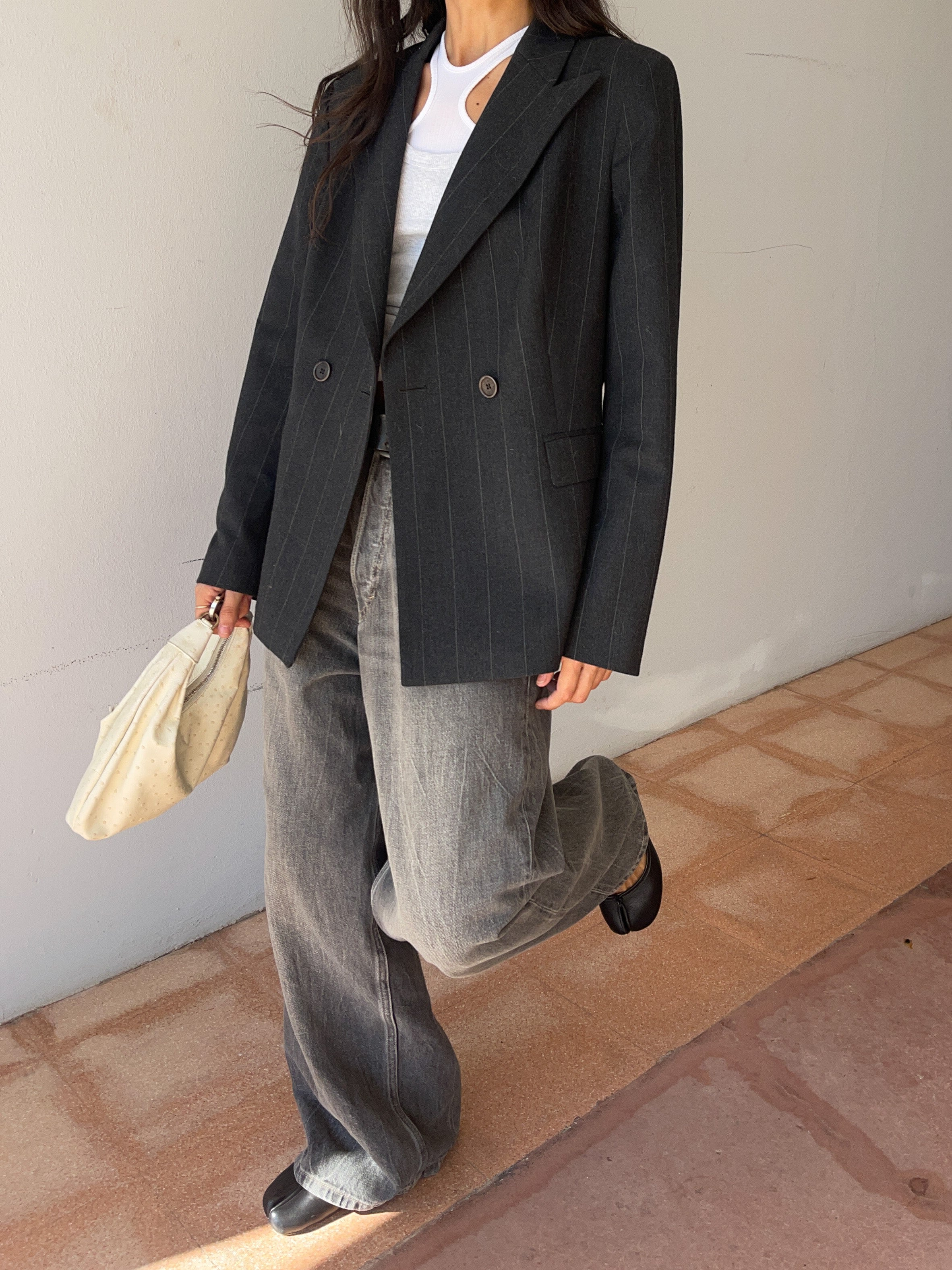 Gessato suit
