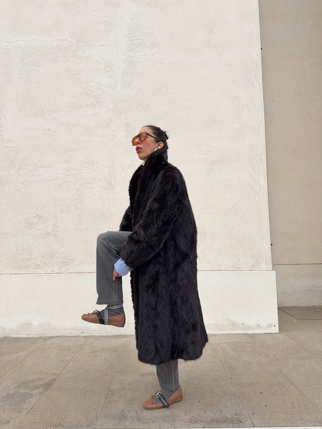 Mink fur coat