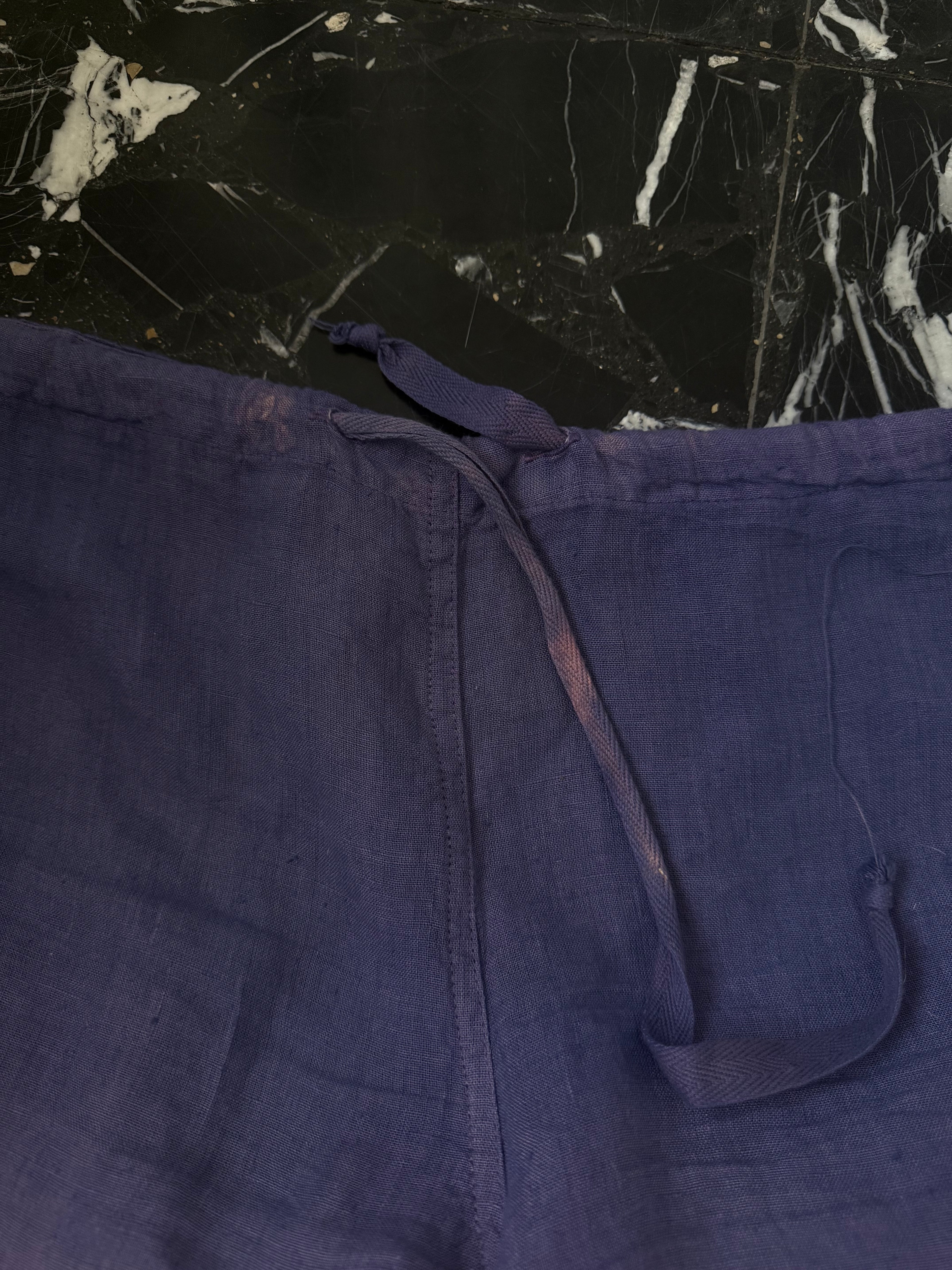 100% linen degradè trousers