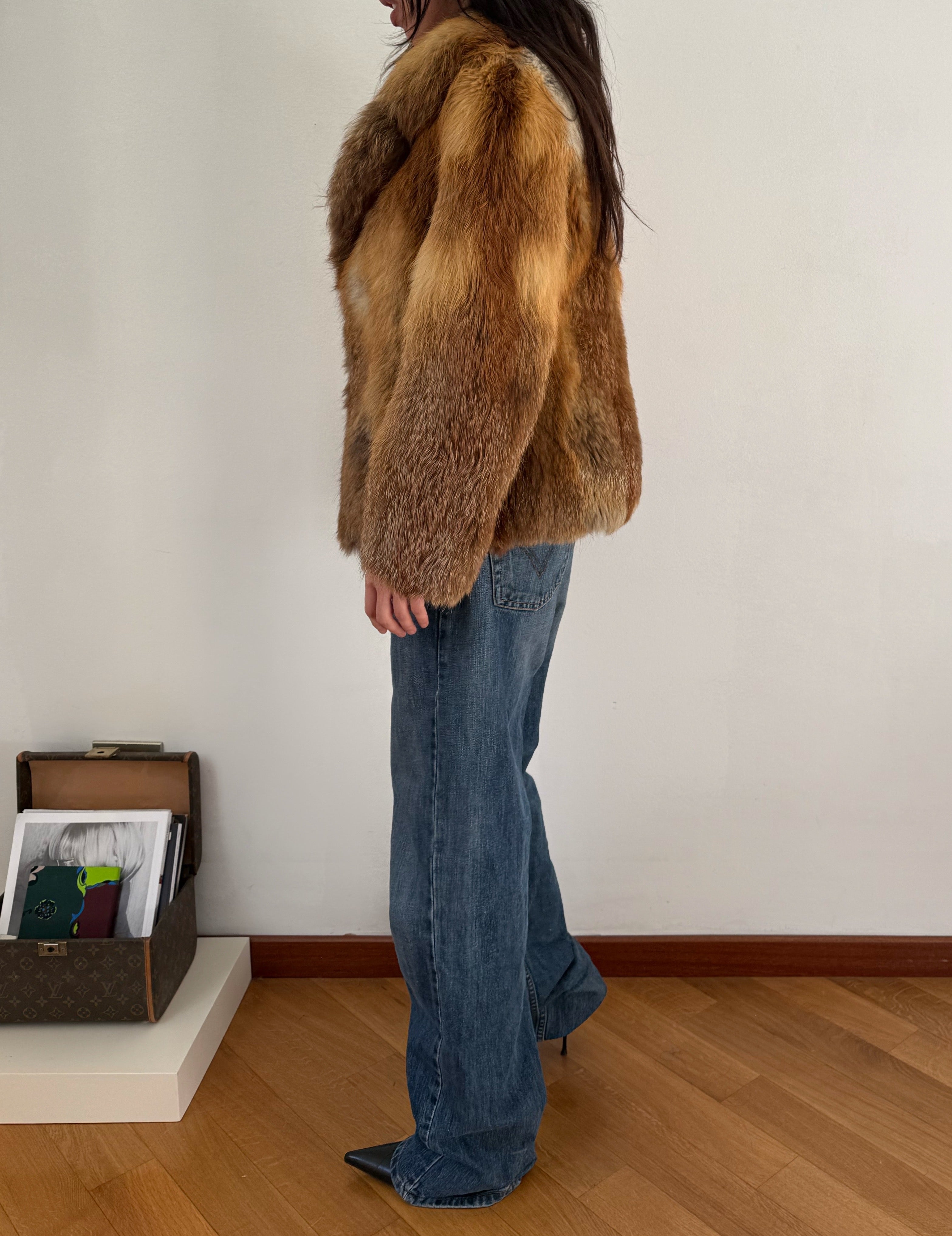 Fox fur vintage jacket