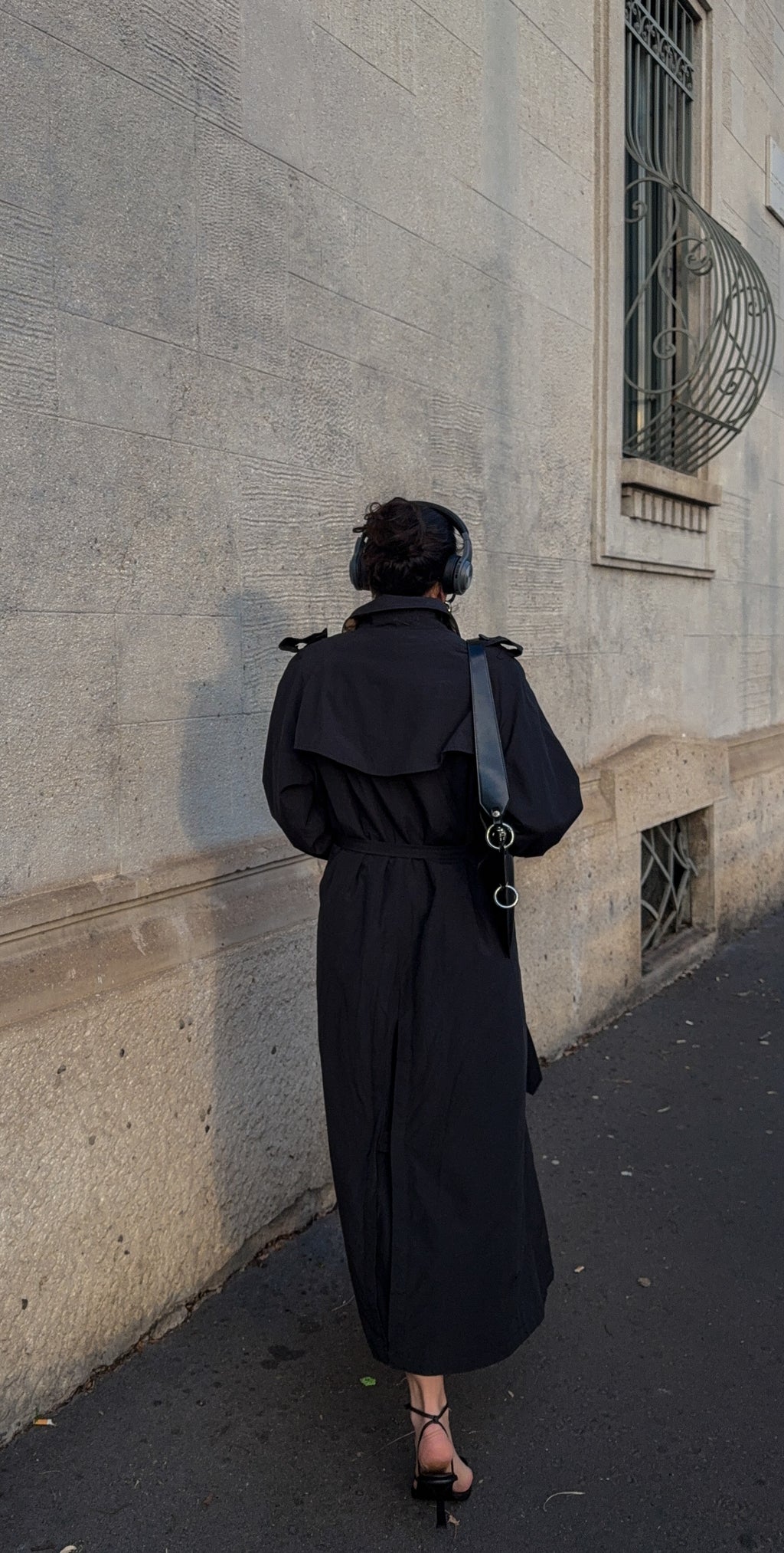 Blue long Trench coat