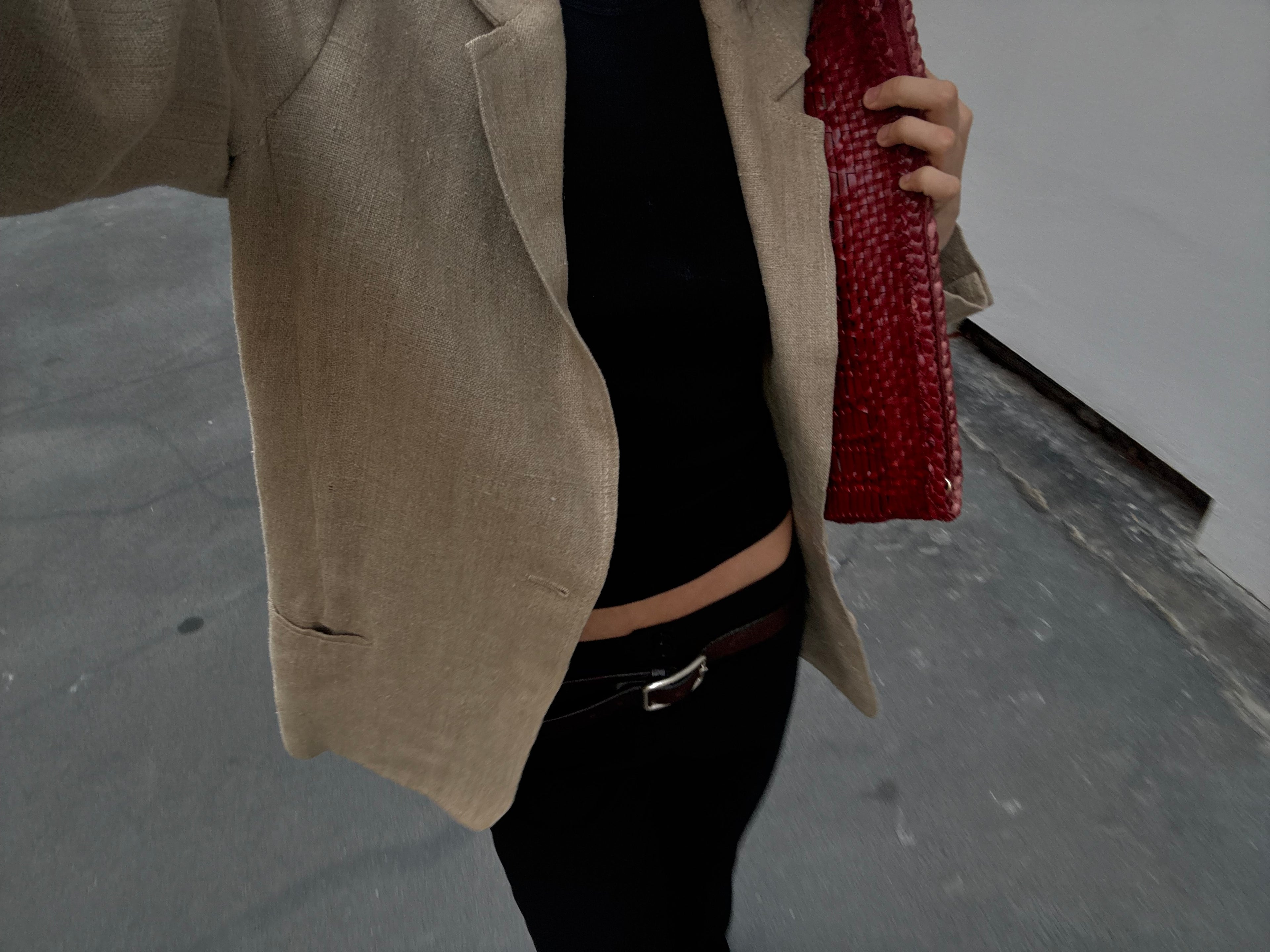 100% linen blazer