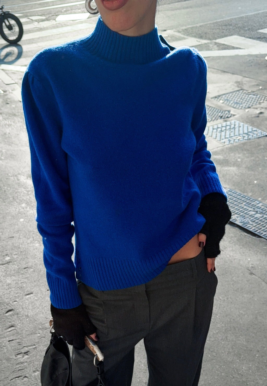 100% lambswool blue jumper