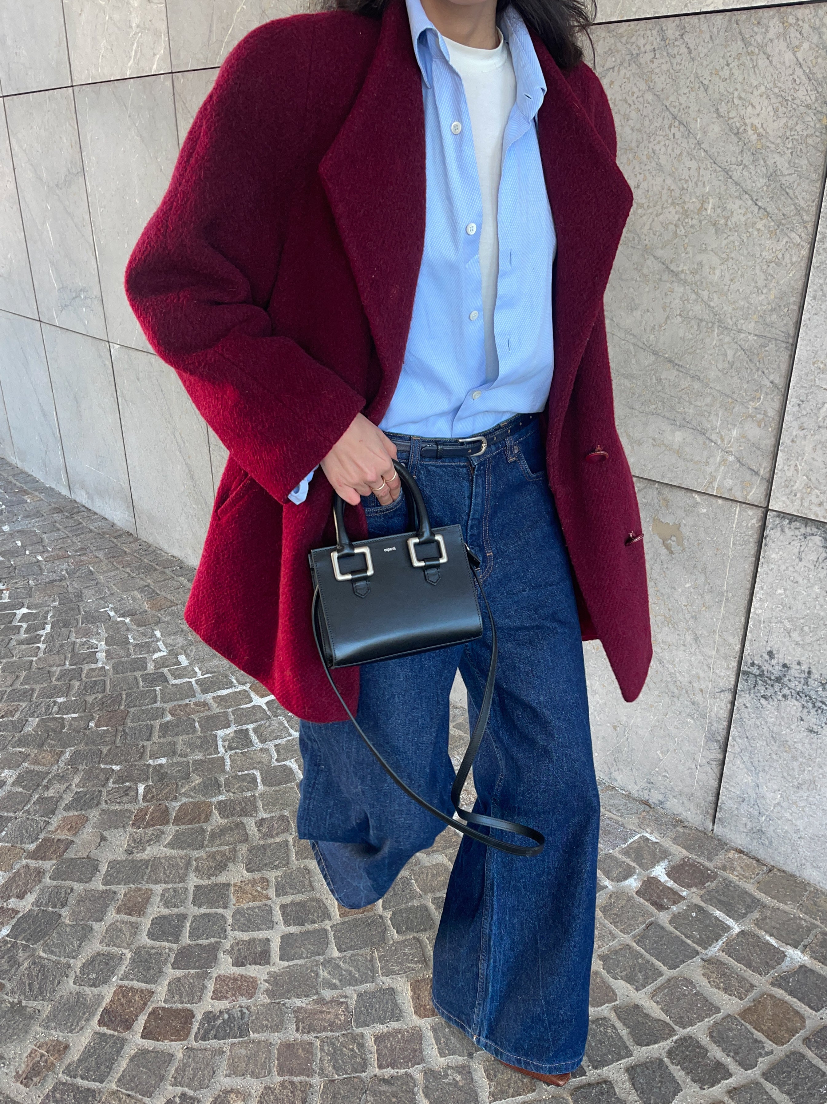 Burgundy VINTAGE short coat