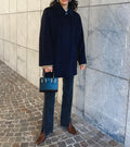 CINIZIA ROCCA 100 cashmere blue coat