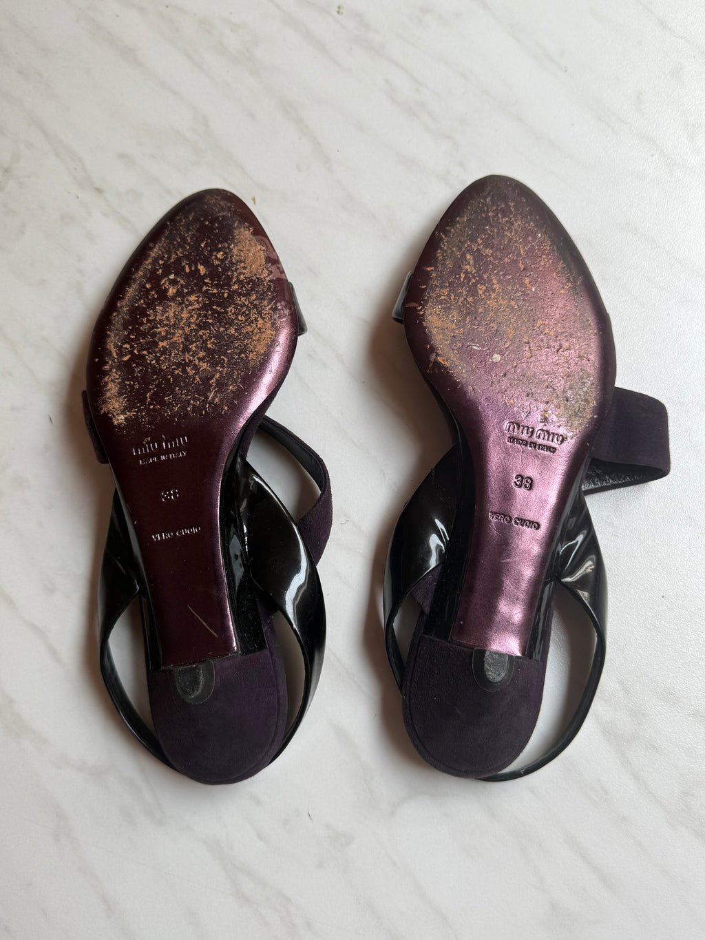 Miu miu violet sandals