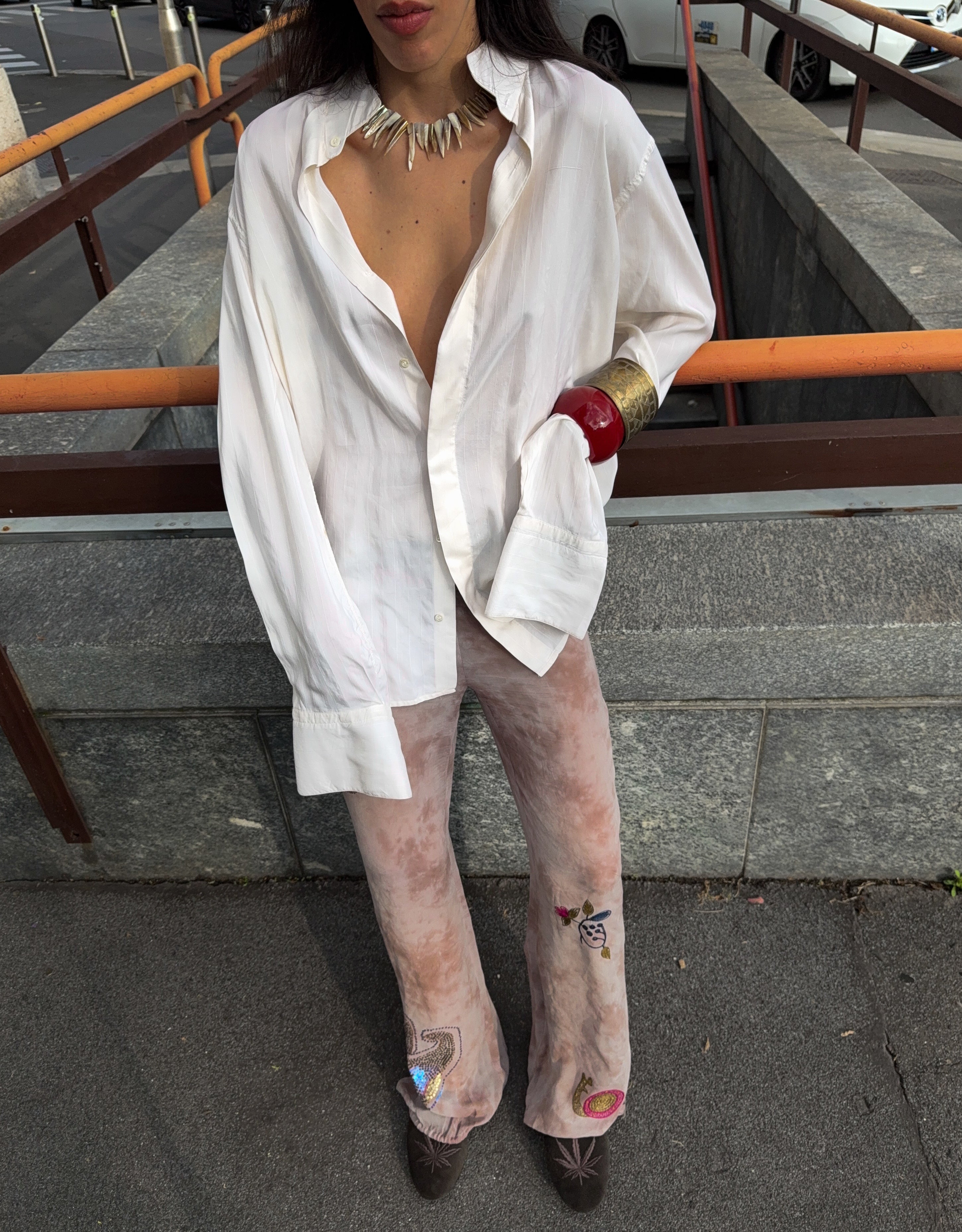 100 silk man shirt