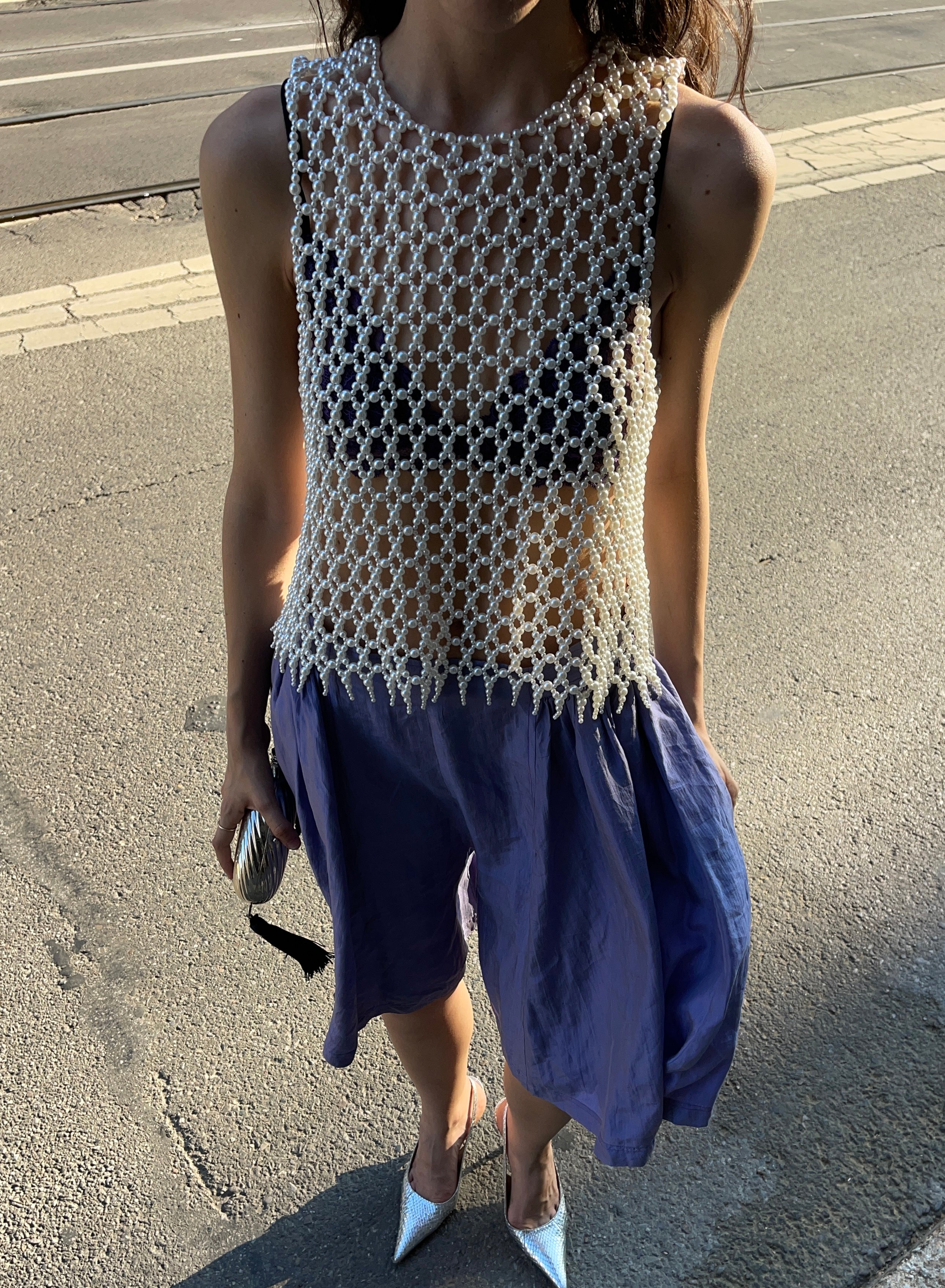 Gonna pantalone 100 seta