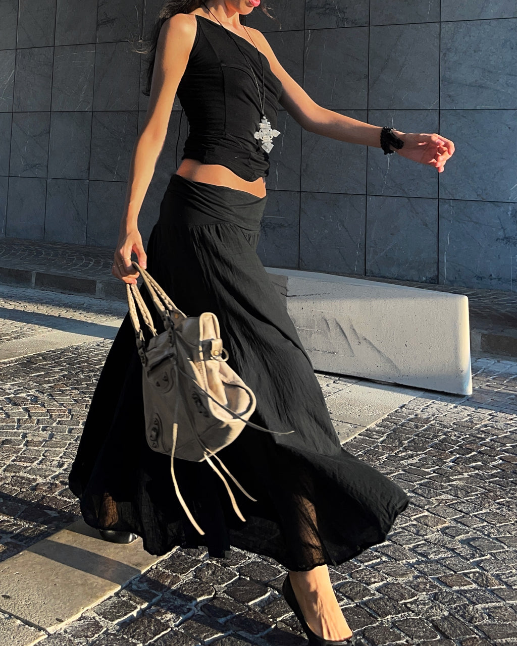 Y2k balck skirt