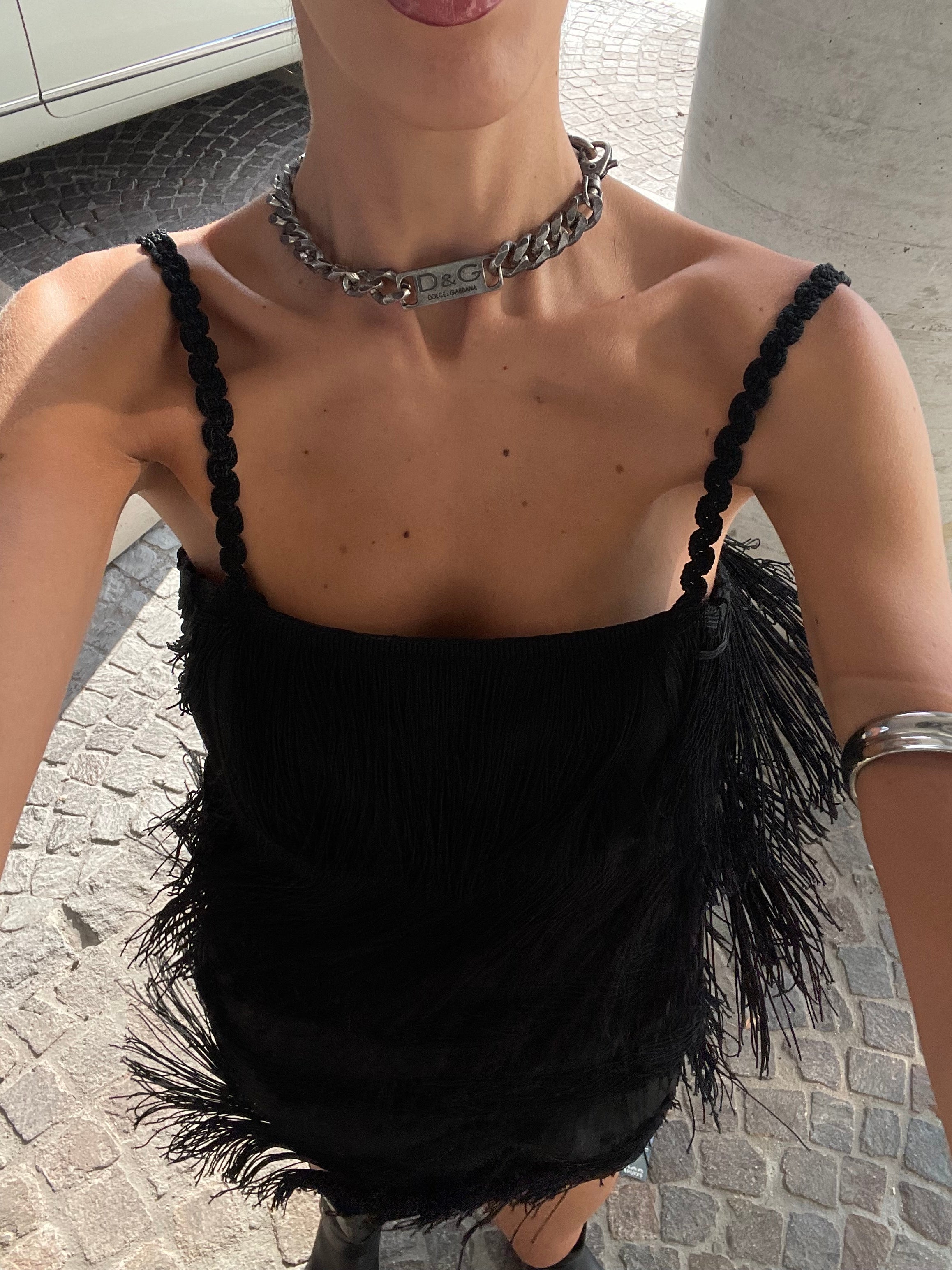Fringed vintage dress