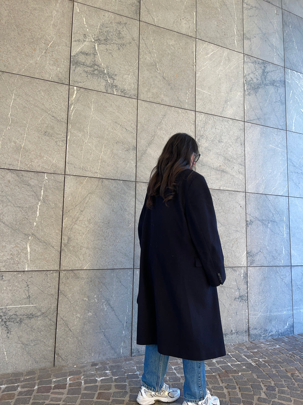 MAXI blue man coat