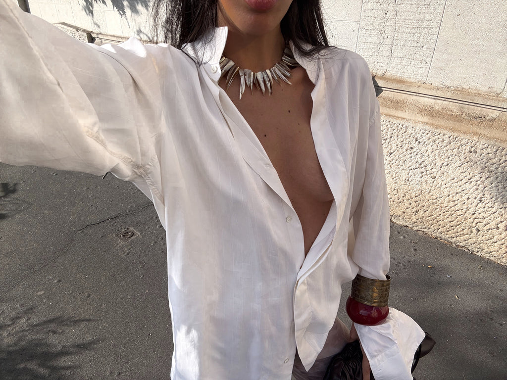 100 silk man shirt