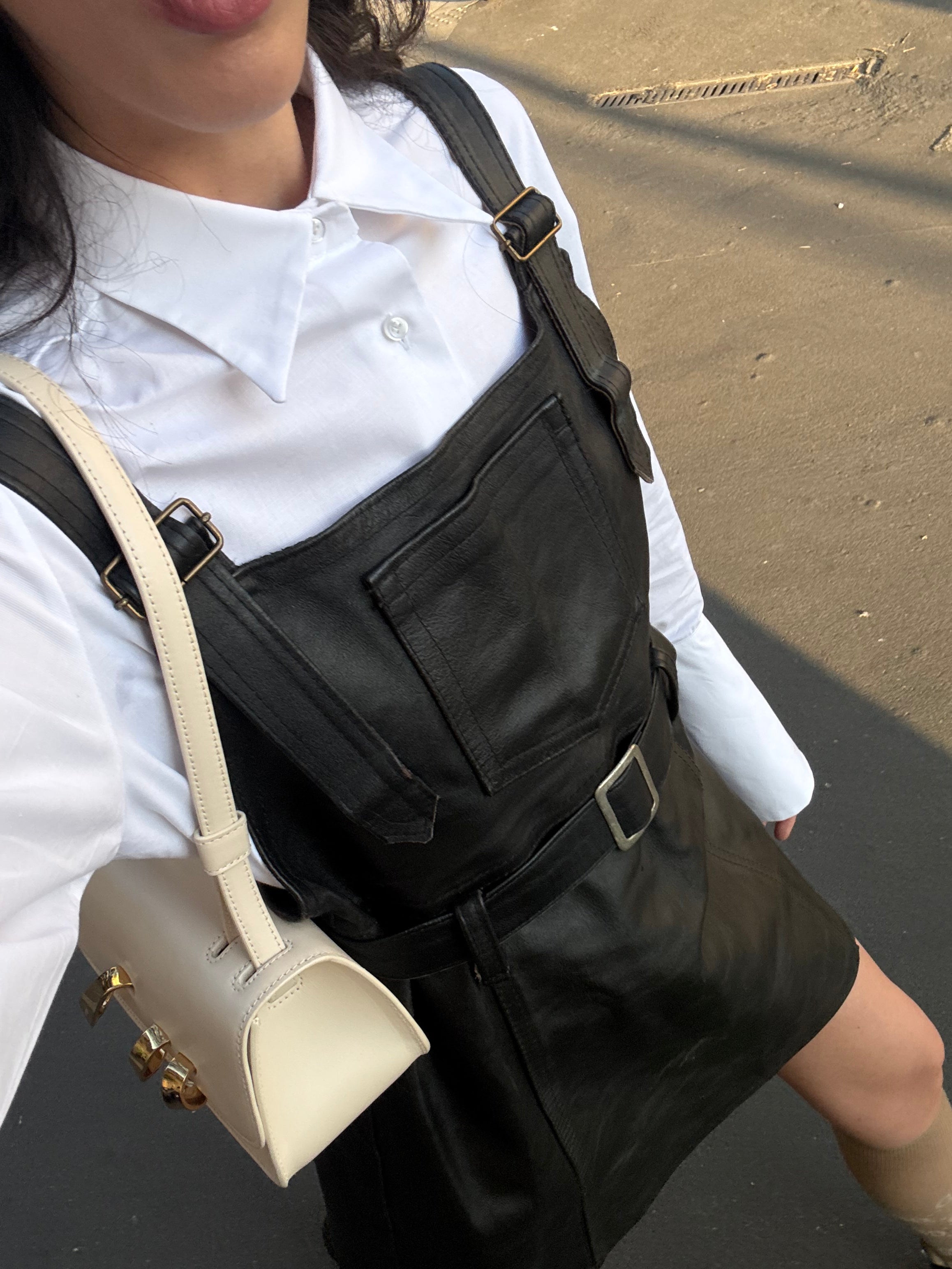 Leather dress