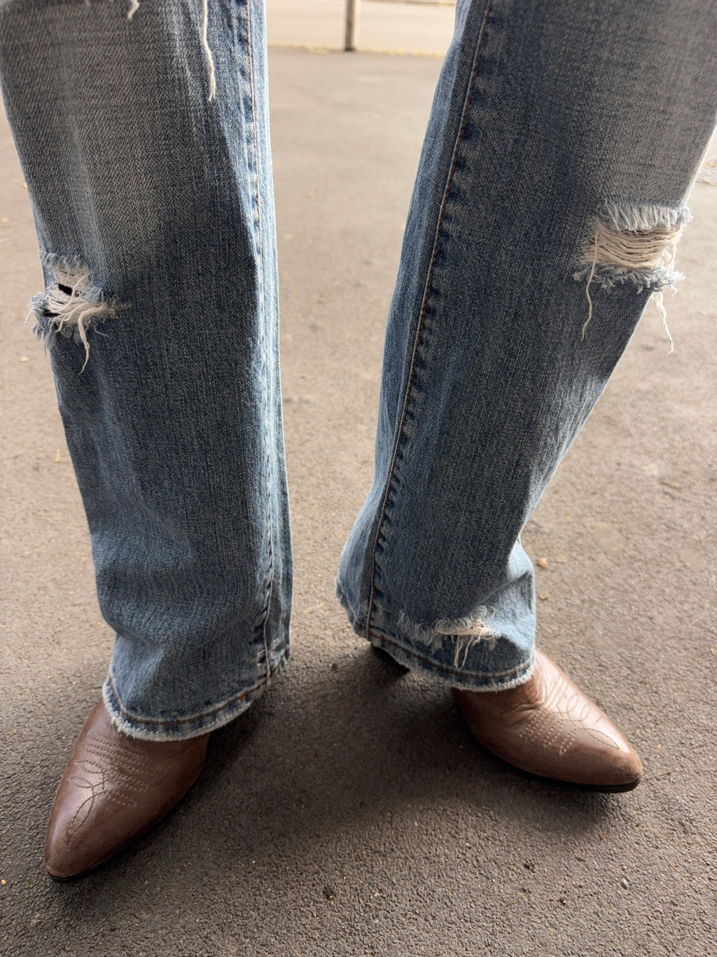 Low waist bootcut jeans