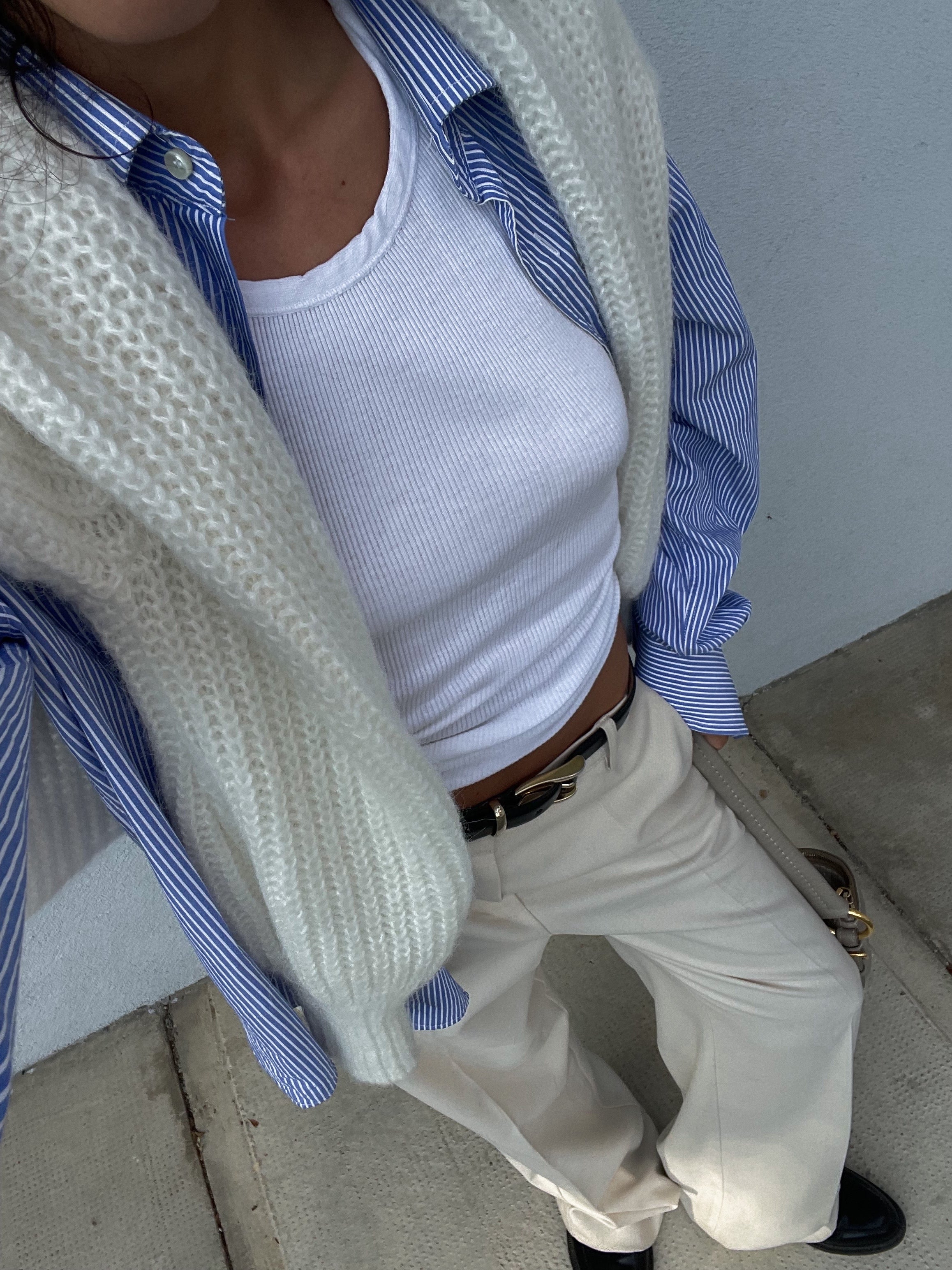 White marella trousers