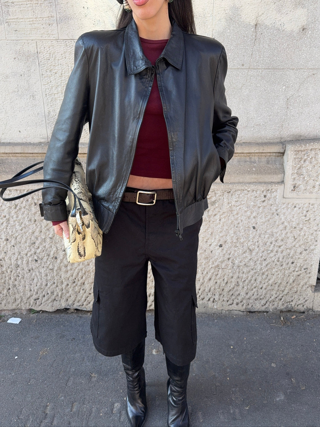 Leather jacket/ bomber