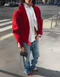 Suede red jacket