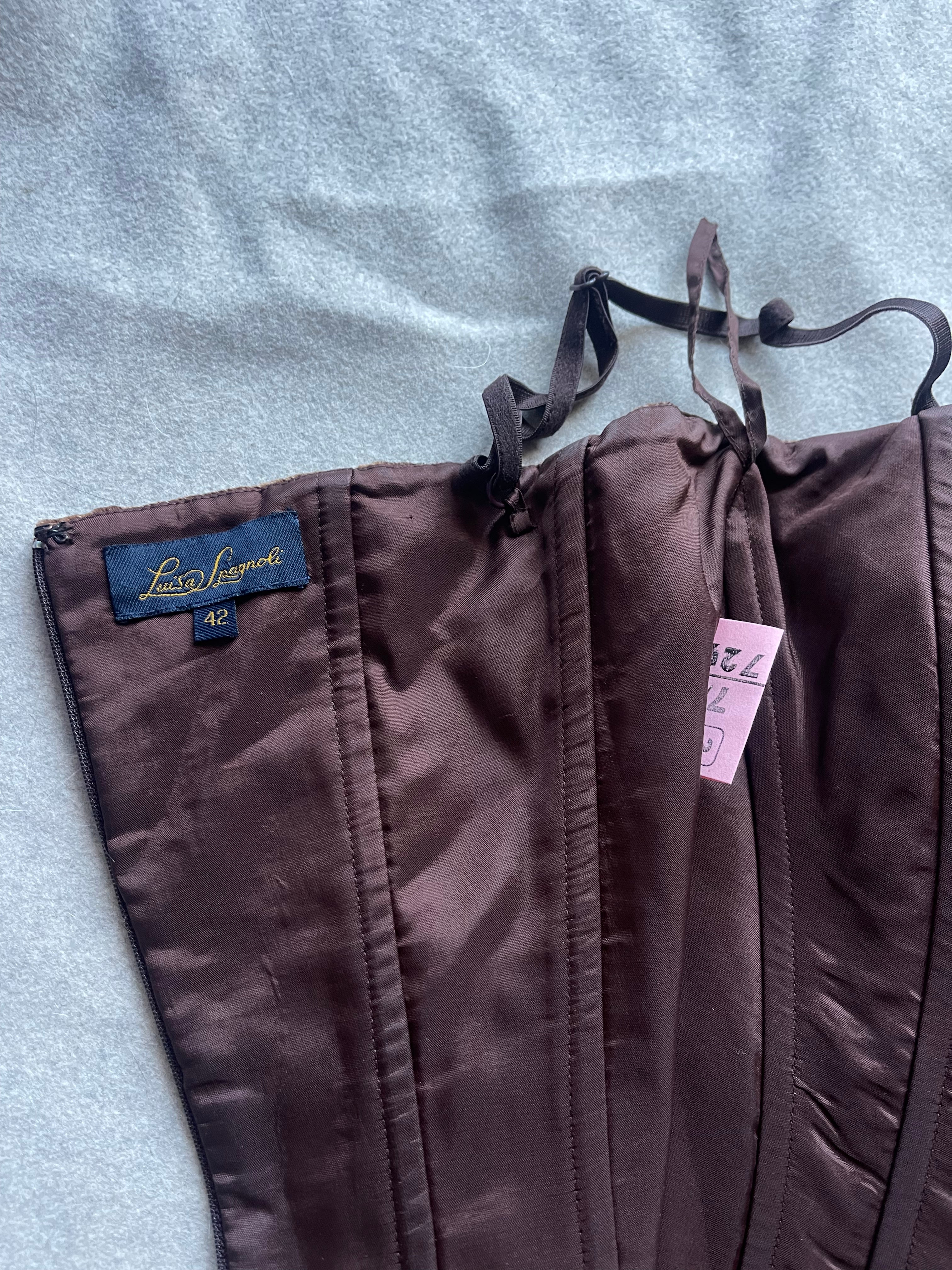 Luisa Spagnoli Velvet silk bustier