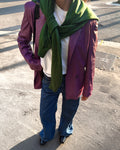 Leather lilac jacket