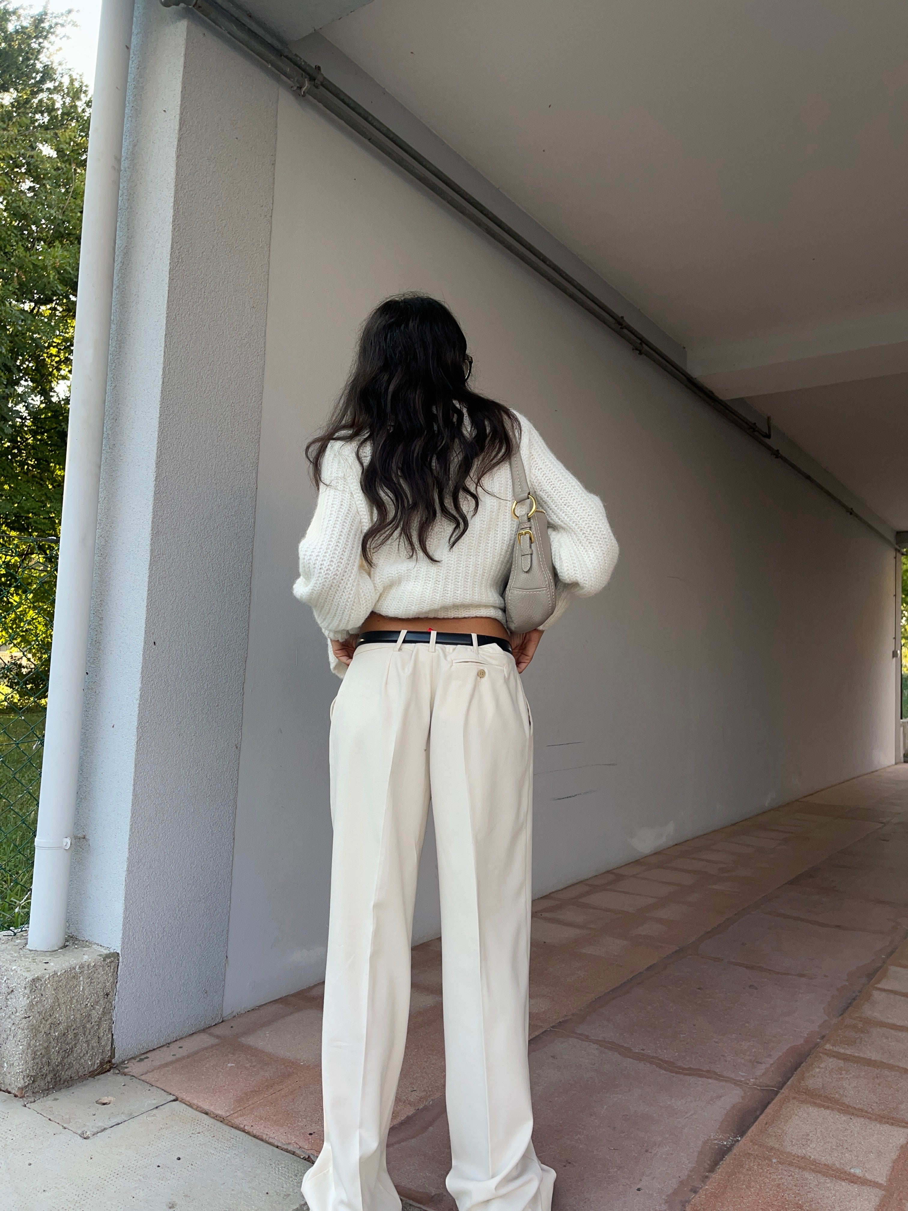 White marella trousers