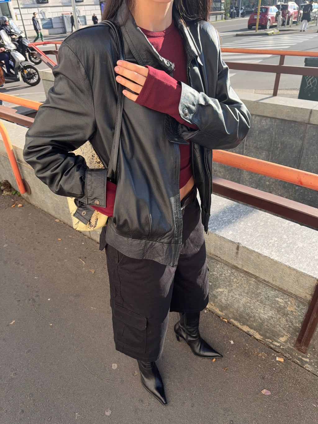 Leather jacket/ bomber