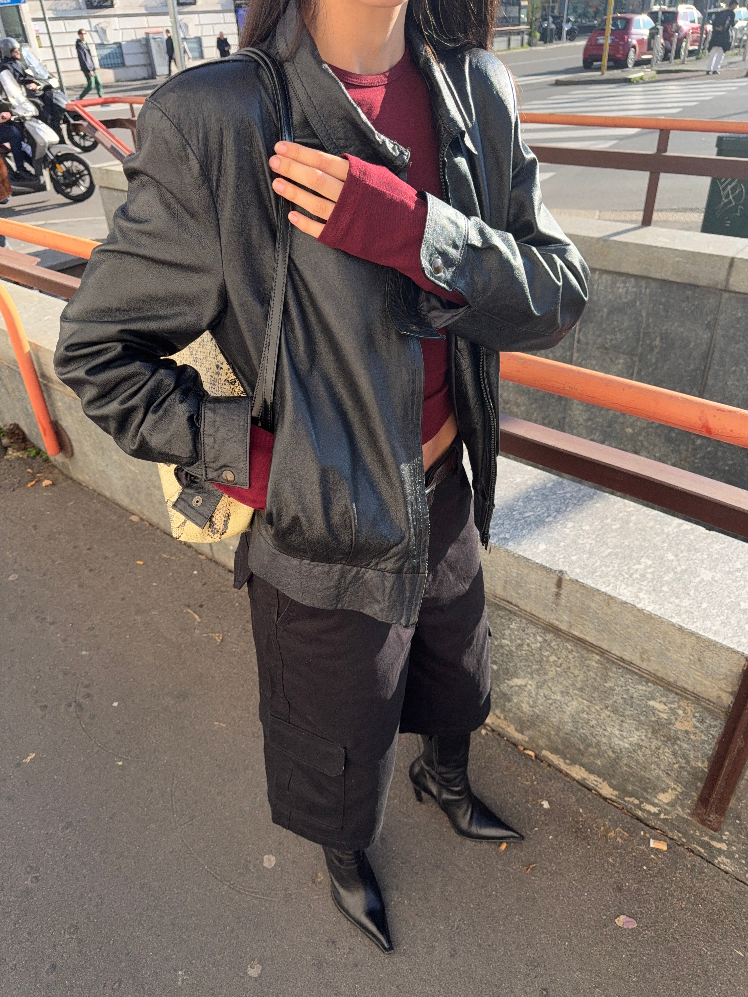 Leather jacket/ bomber