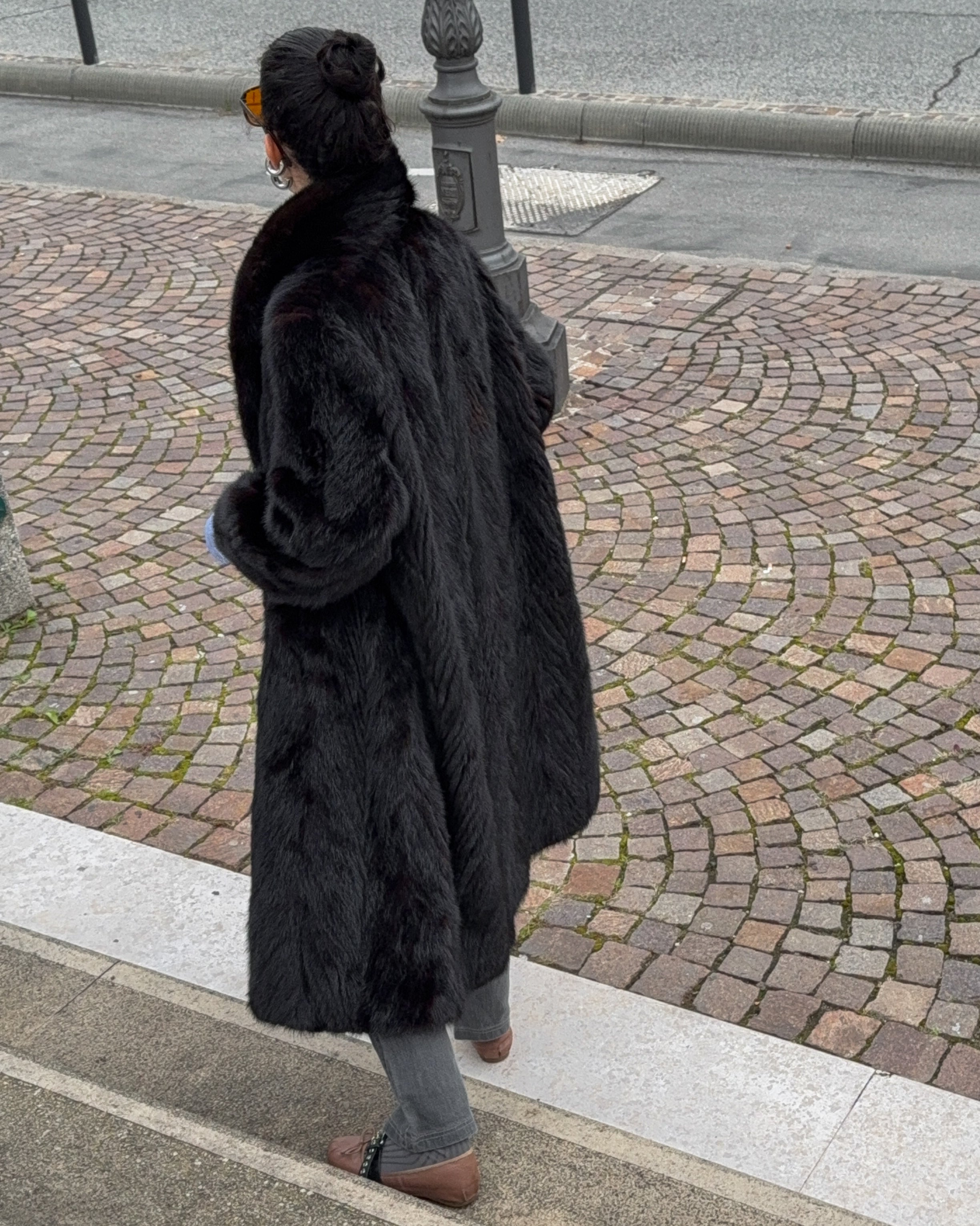 Mink fur coat