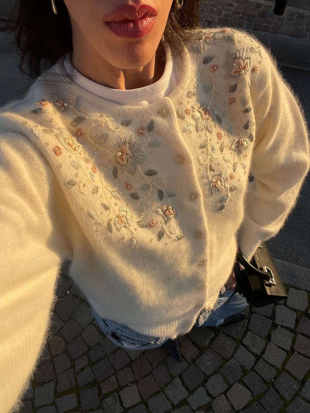 Angora romantic cardigan