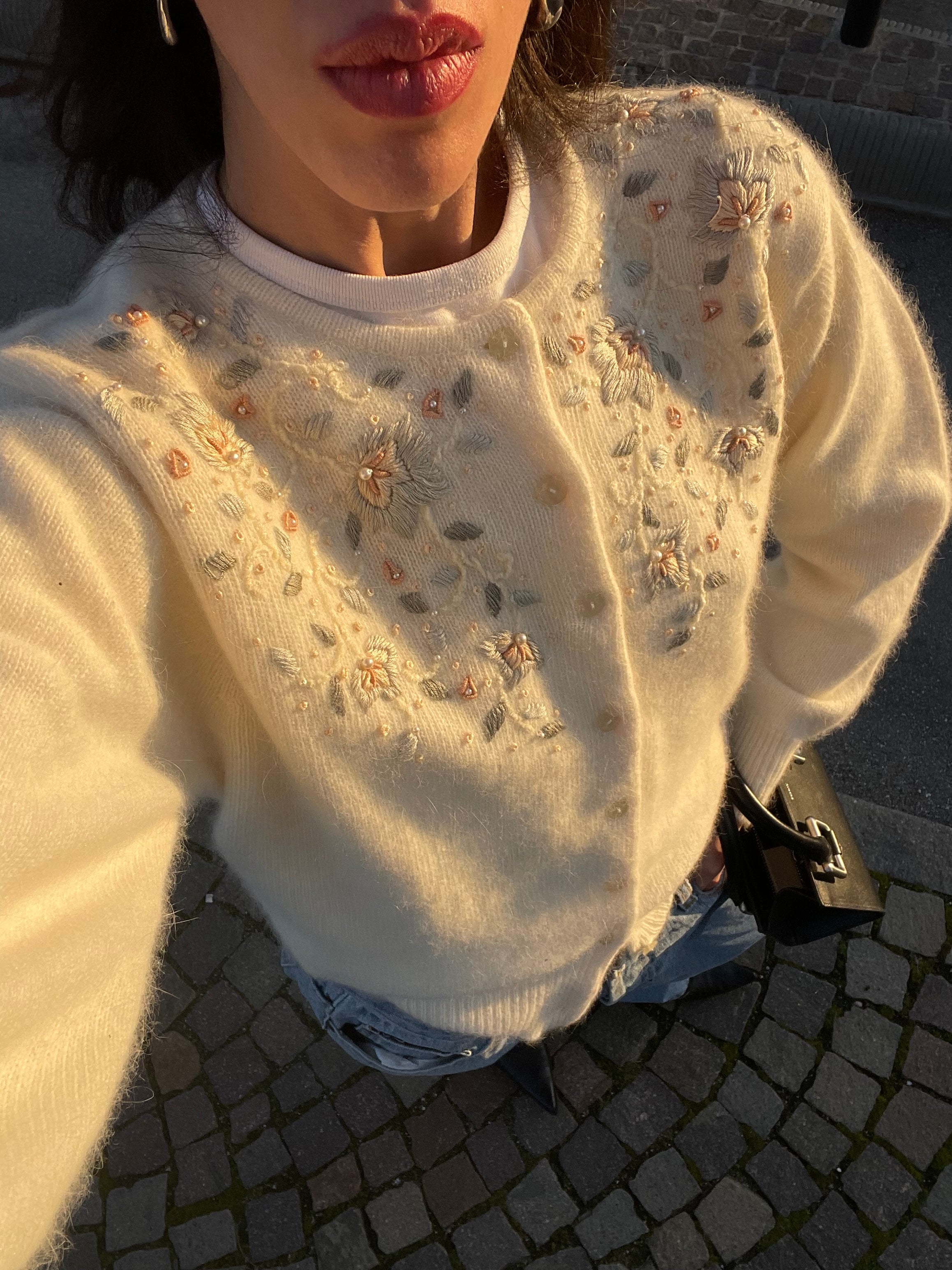 Angora romantic cardigan