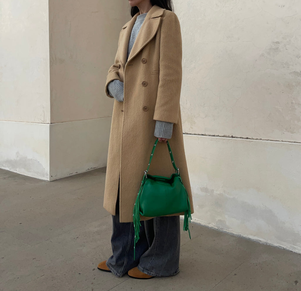 Camel petite coat