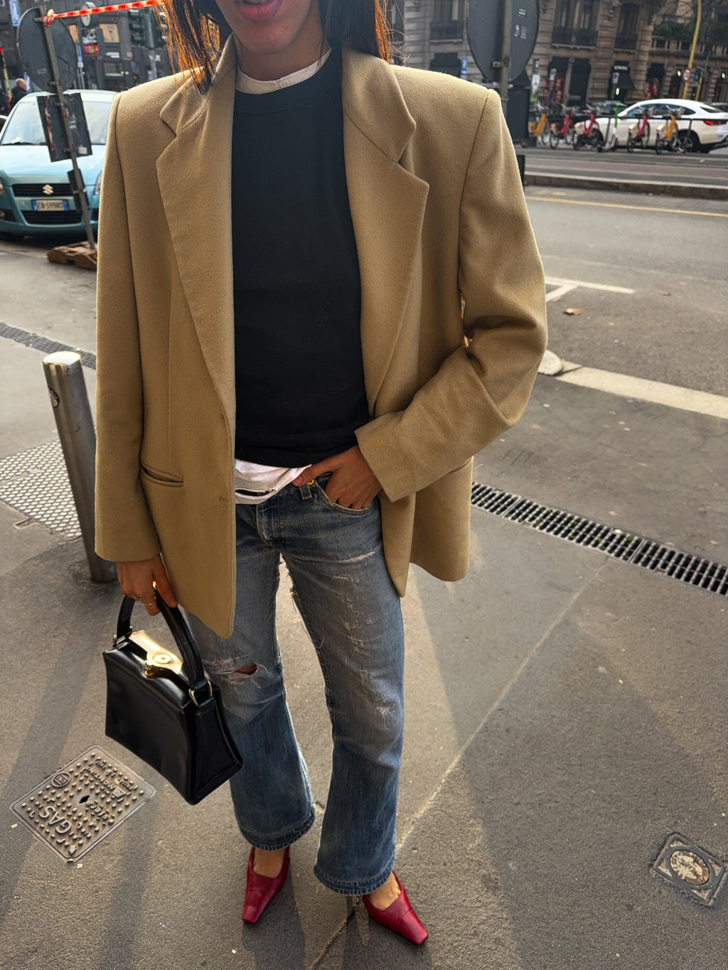 Camel wool blazer