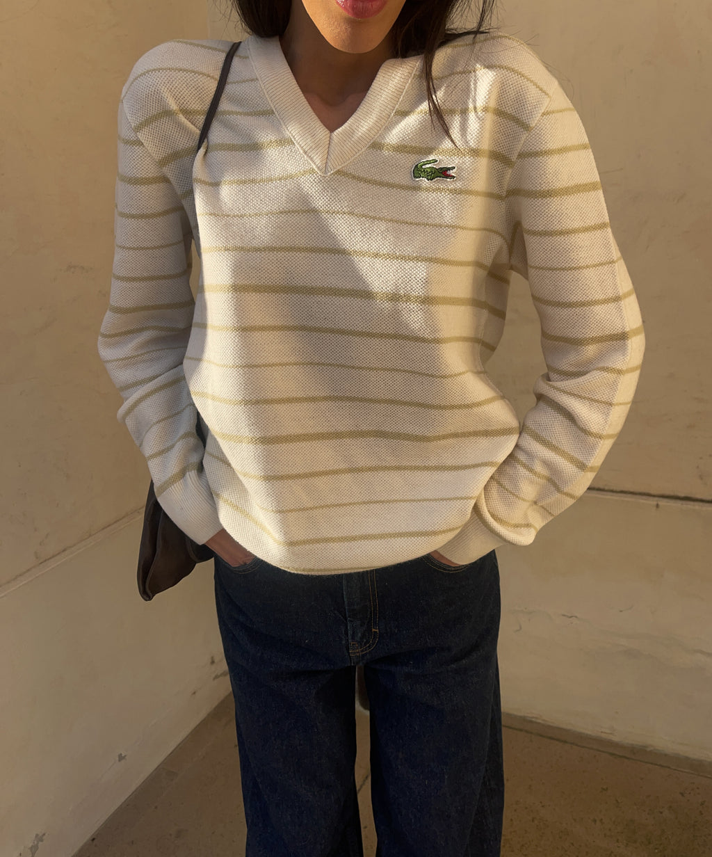 Lacoste vintage striped sweater