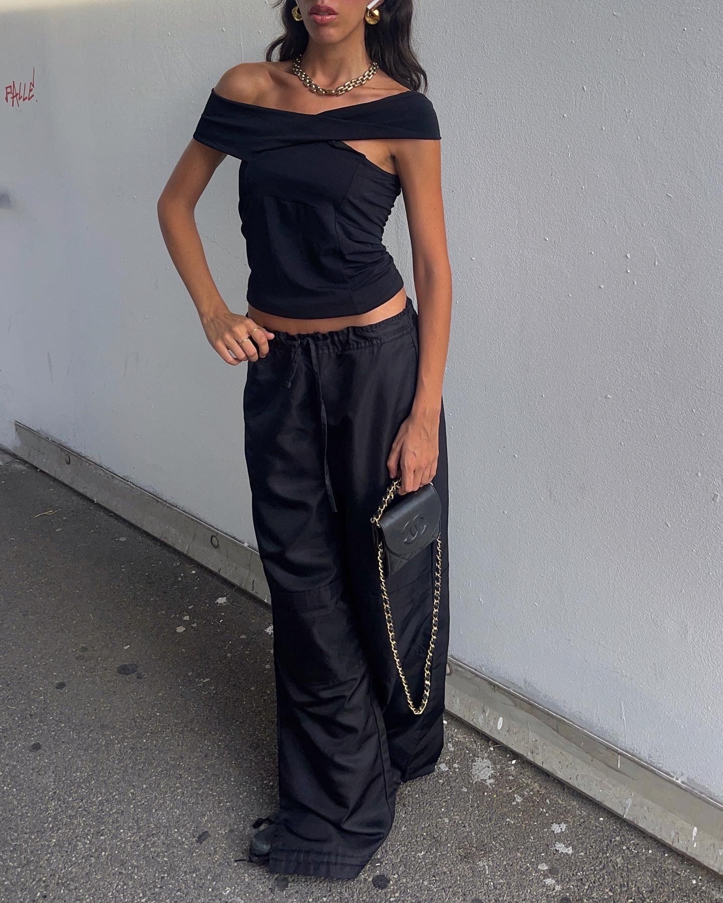 Nylon Black pants
