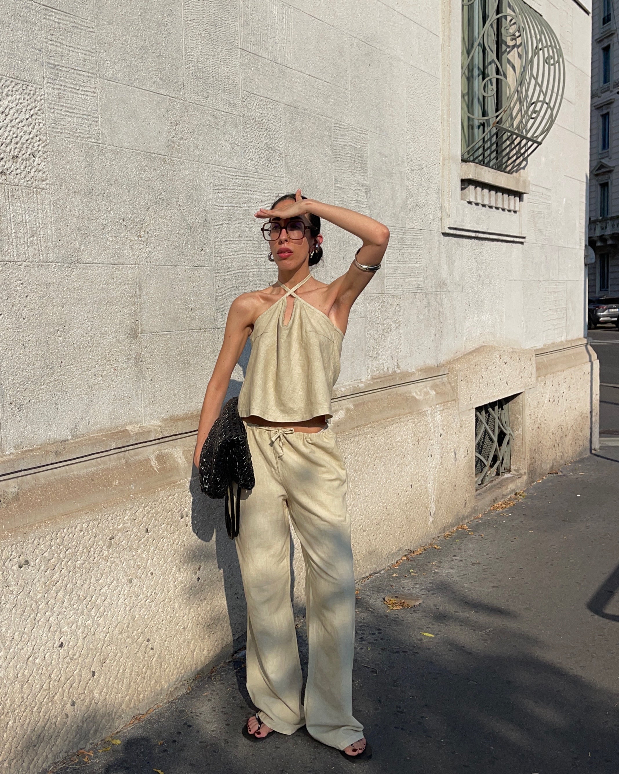 Linen safari set