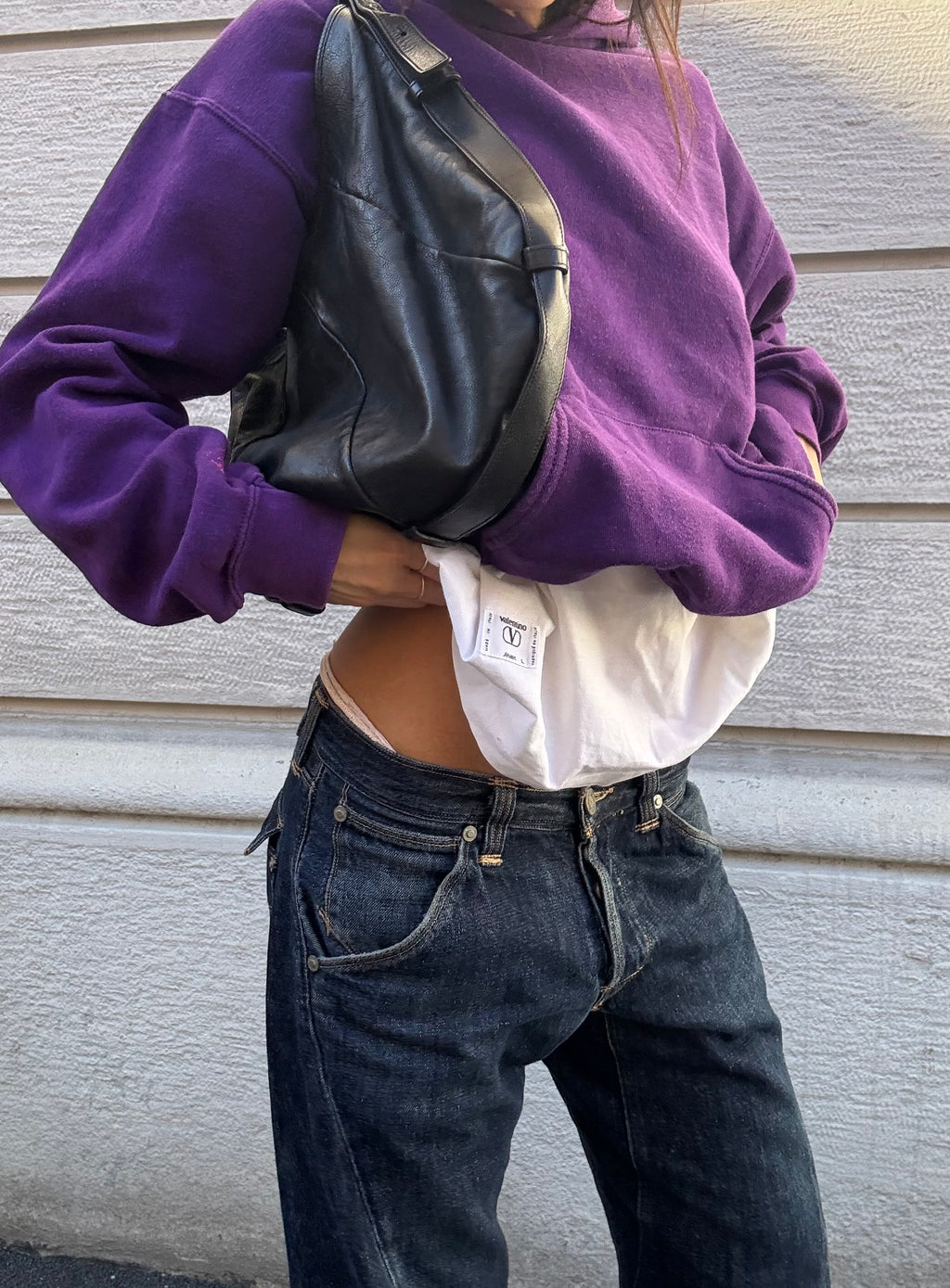 Vintage violet hoodie