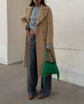 Camel petite coat
