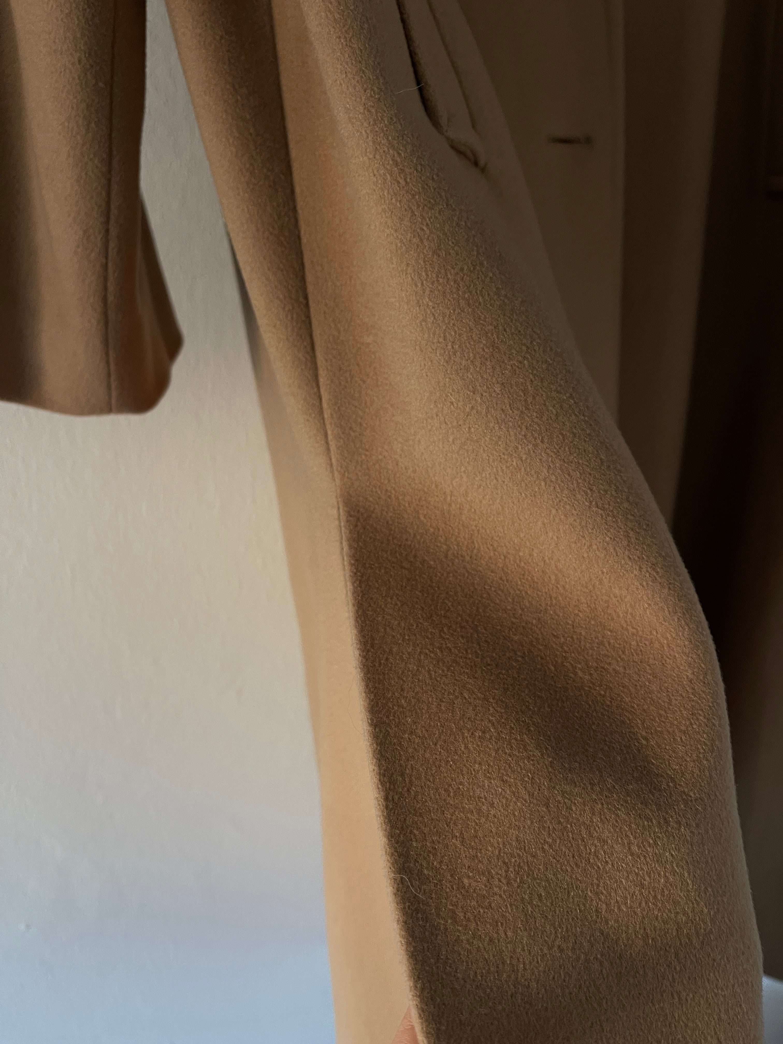 Long camel coat