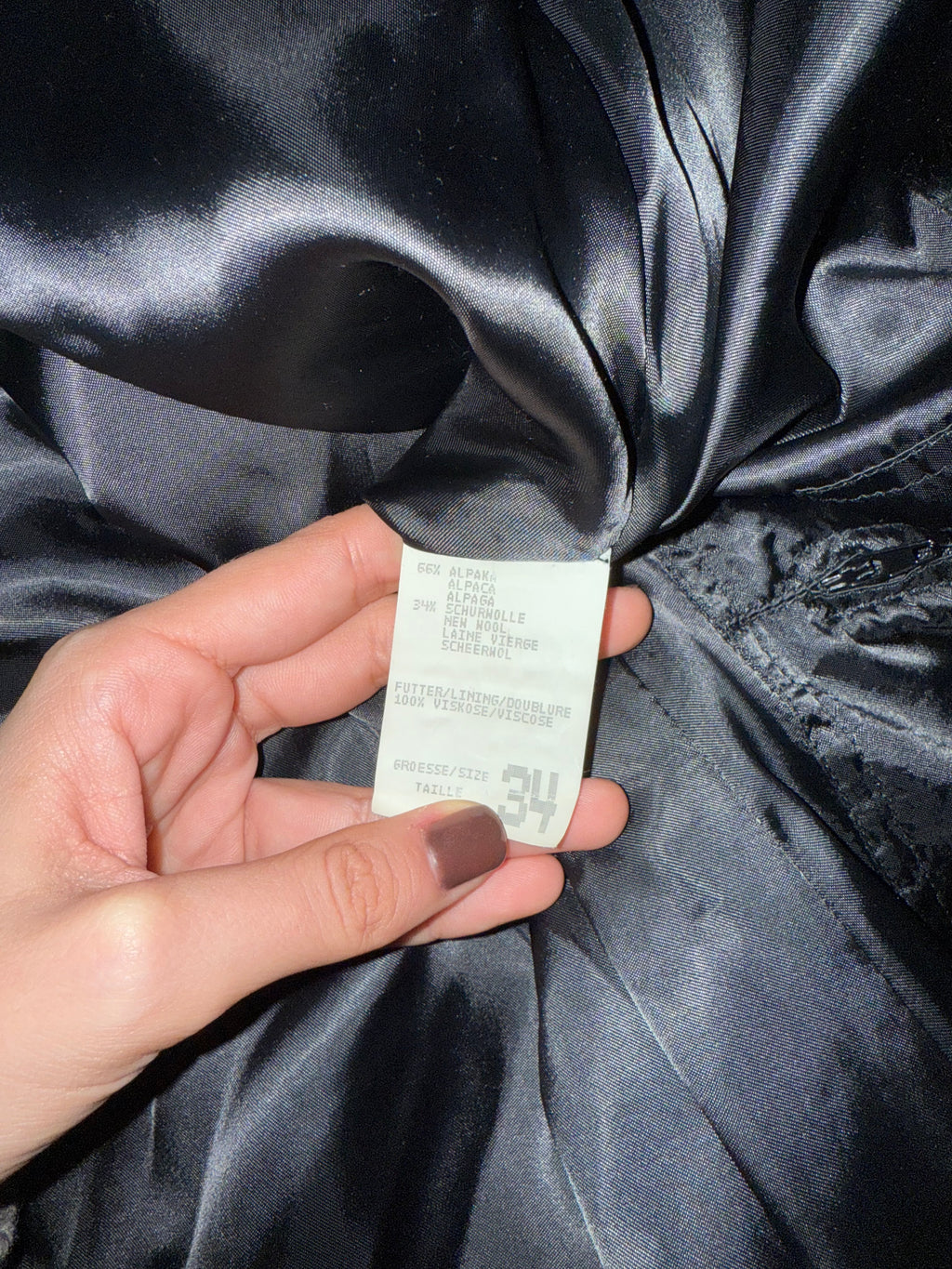 Black Alpaca coat