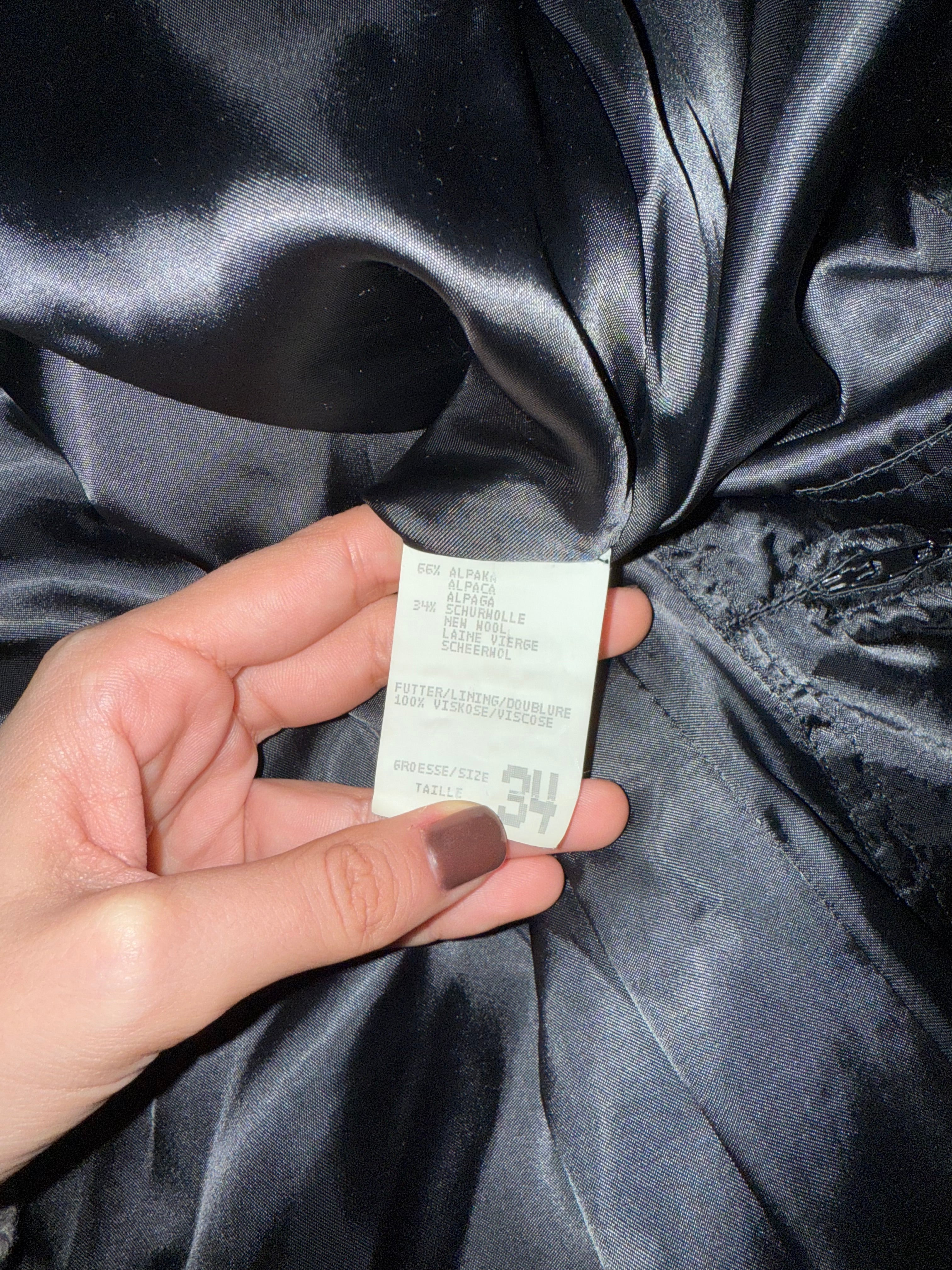 Black Alpaca coat