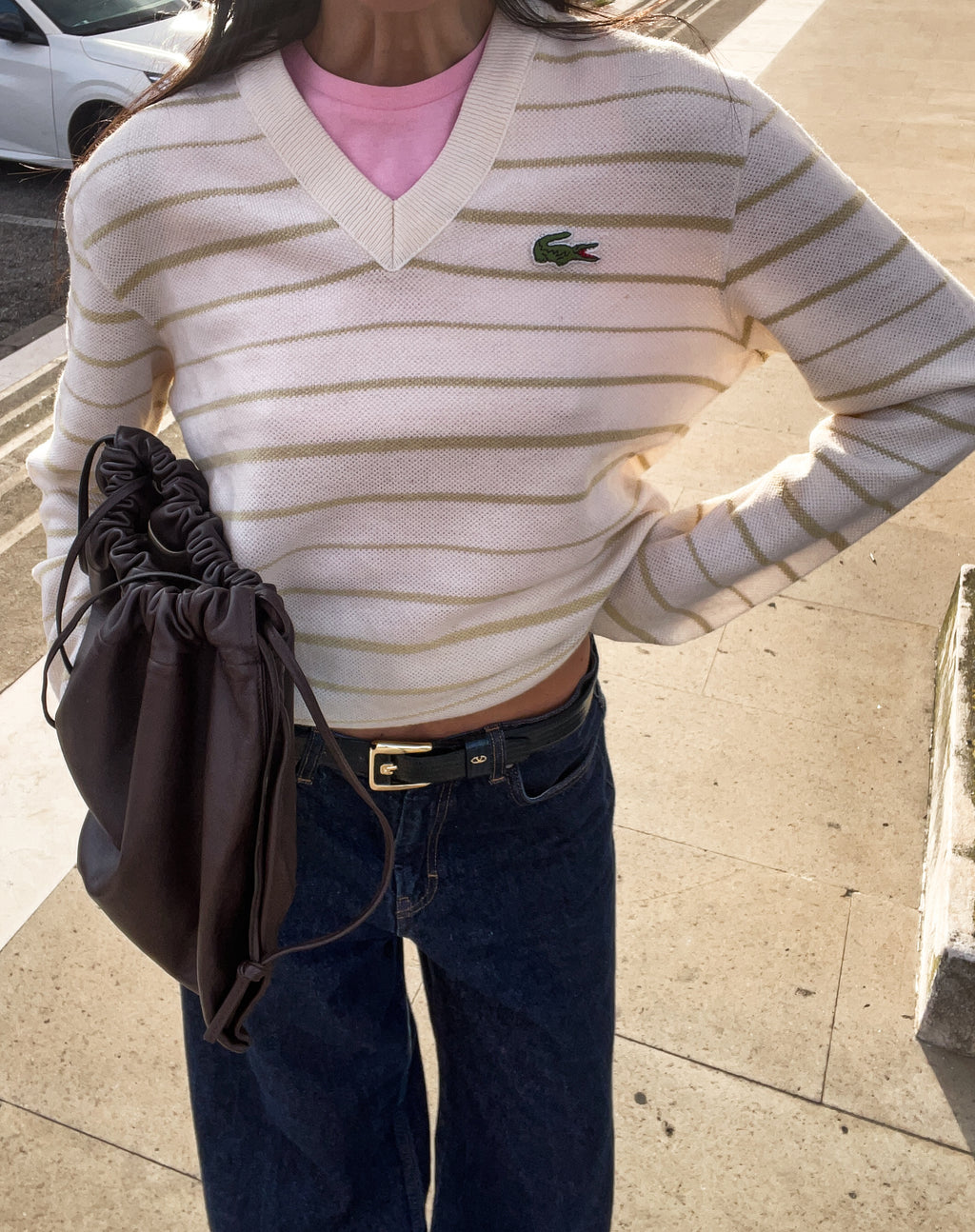 Lacoste vintage striped sweater