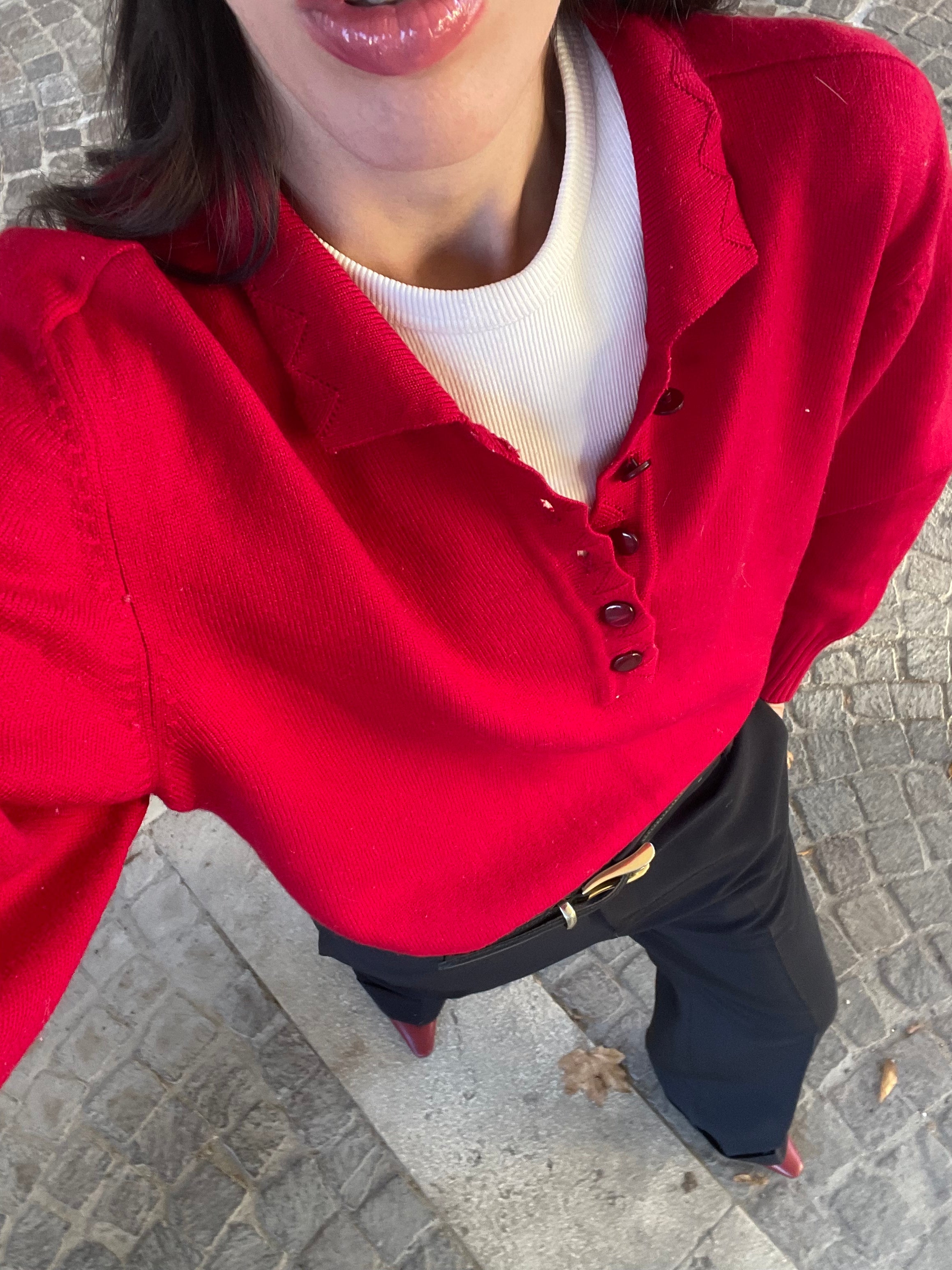 Pierre Cardin red polo*
