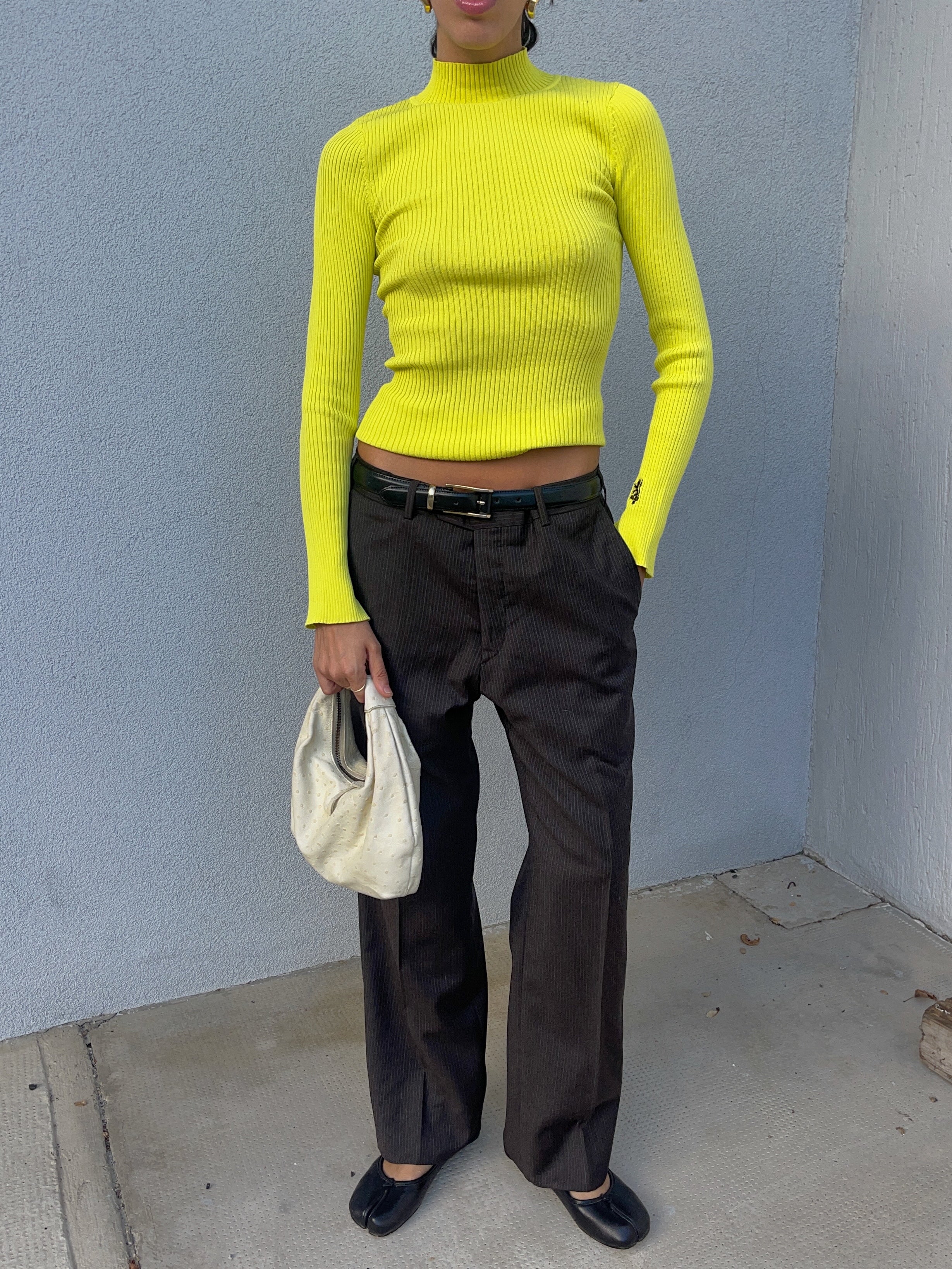 Pinstripe trousers