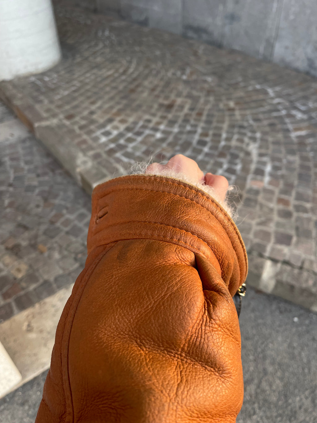Shearling bomber