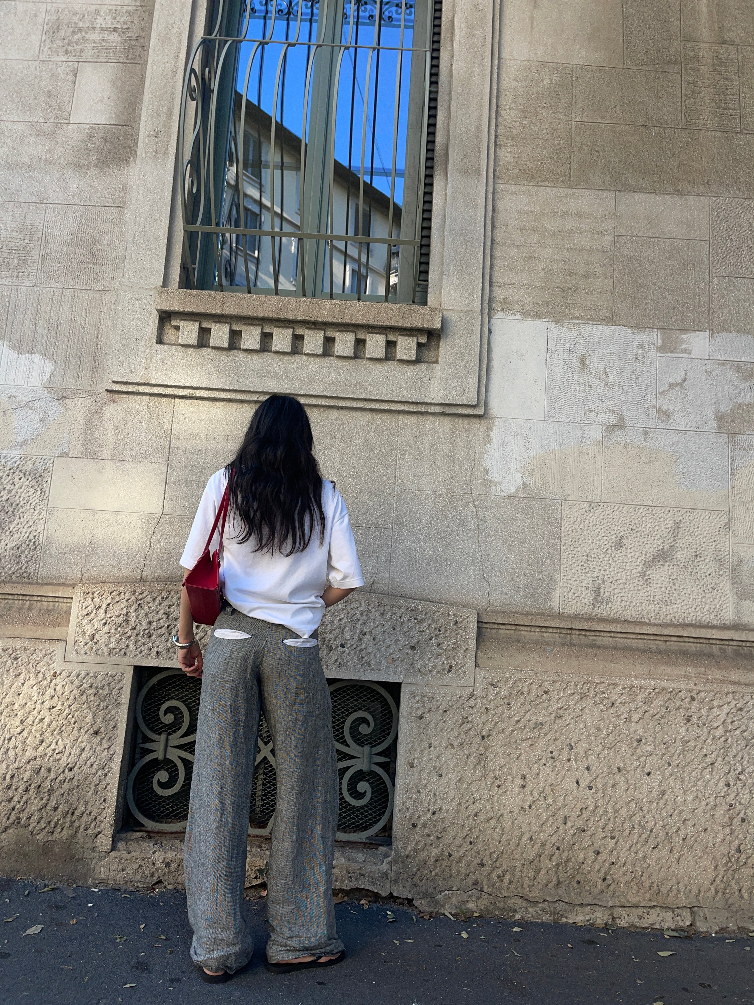 100% linen MALLONI trousers