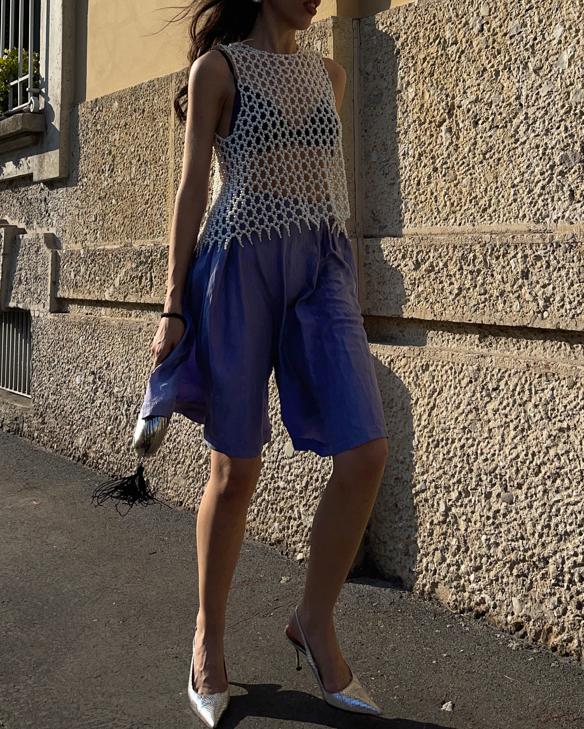 Gonna pantalone 100 seta